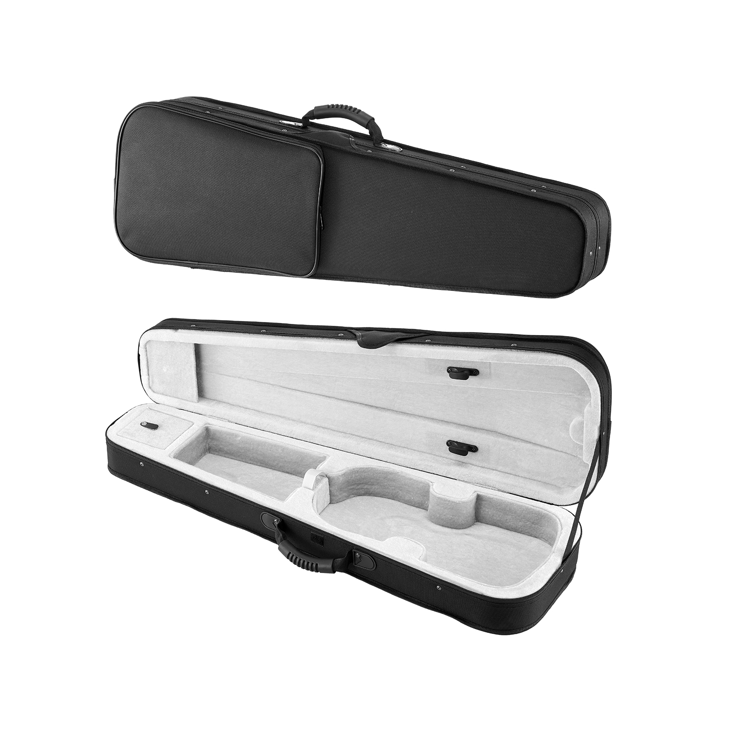 VEVOR 4/4 Full Size Violin Case, Nylon Waterproof, Lightweight Portable Travel Carrying Bag, with Plush Lining,Dual Shoulder
