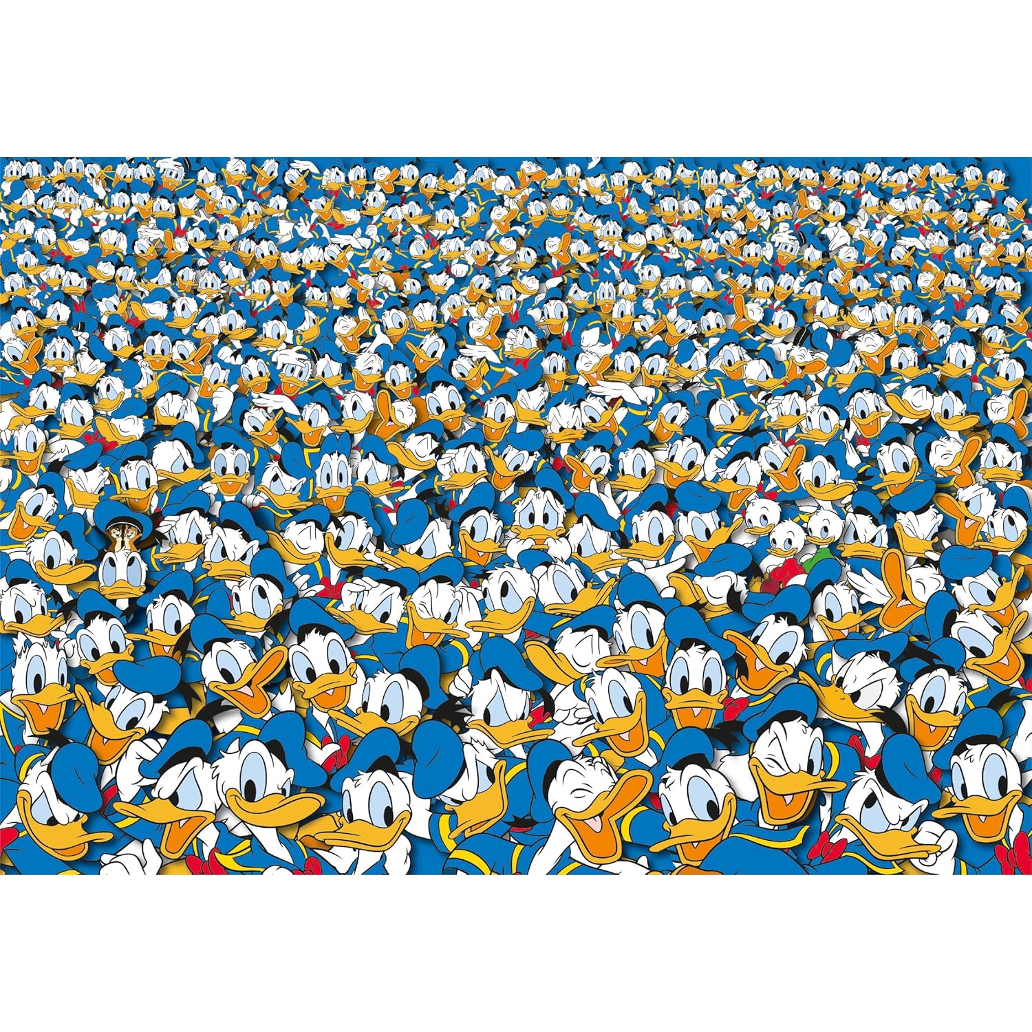 Clementoni 39799 Impossible Donald Duck, boîte compacte de 1000 pièces, affiche incluse