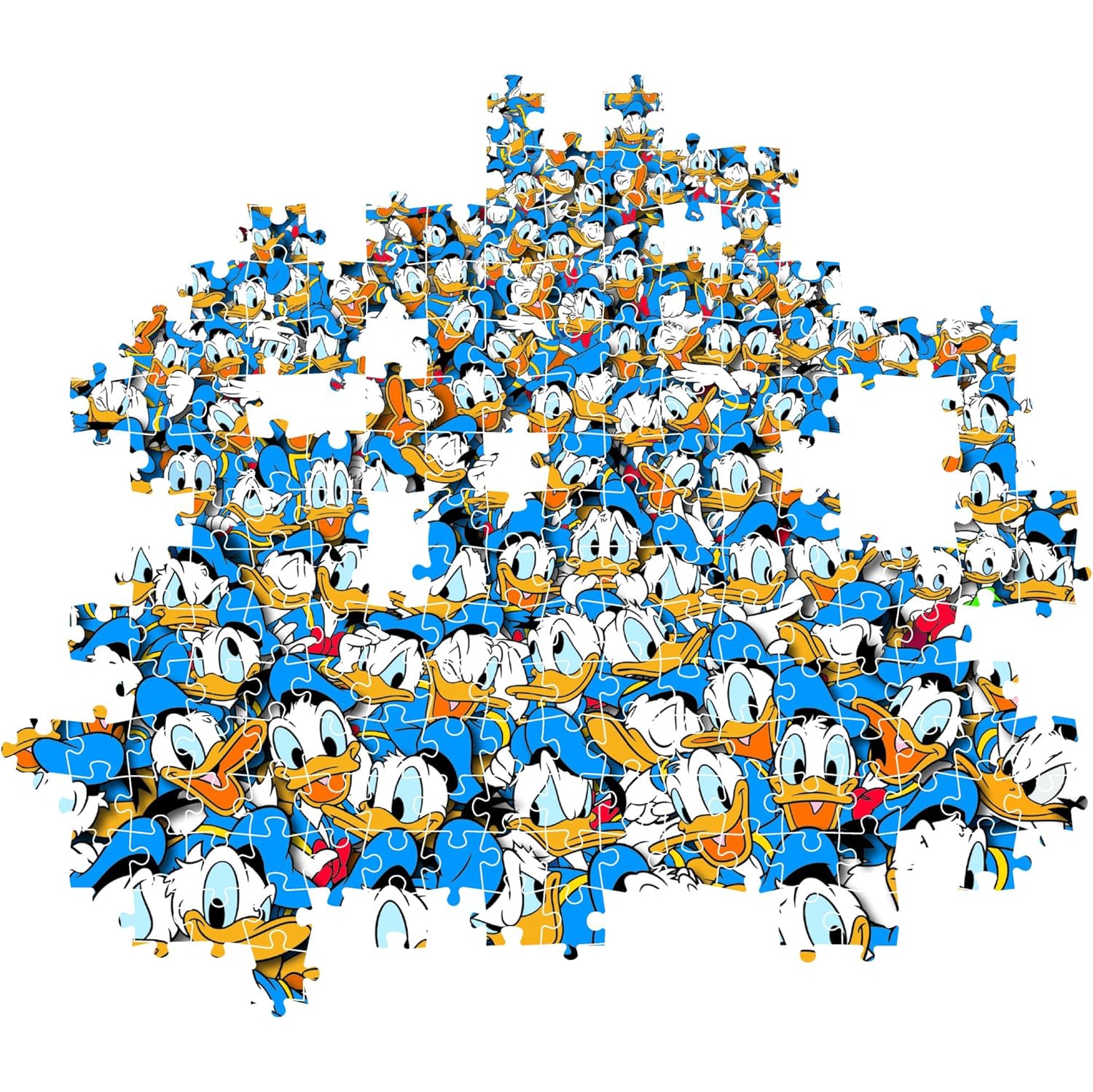 Clementoni 39799 Impossible Donald Duck, boîte compacte de 1000 pièces, affiche incluse