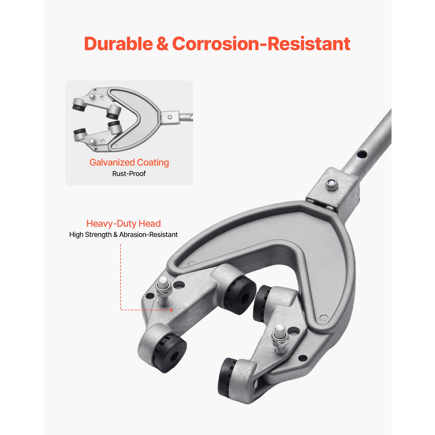 VEVOR 26.9-62.2 in Transom Saver, Adjustable Boat Transom Saver with Heavy-Duty Head, Corrosion-Resistant Easy-to-Install Transom Savers for Less