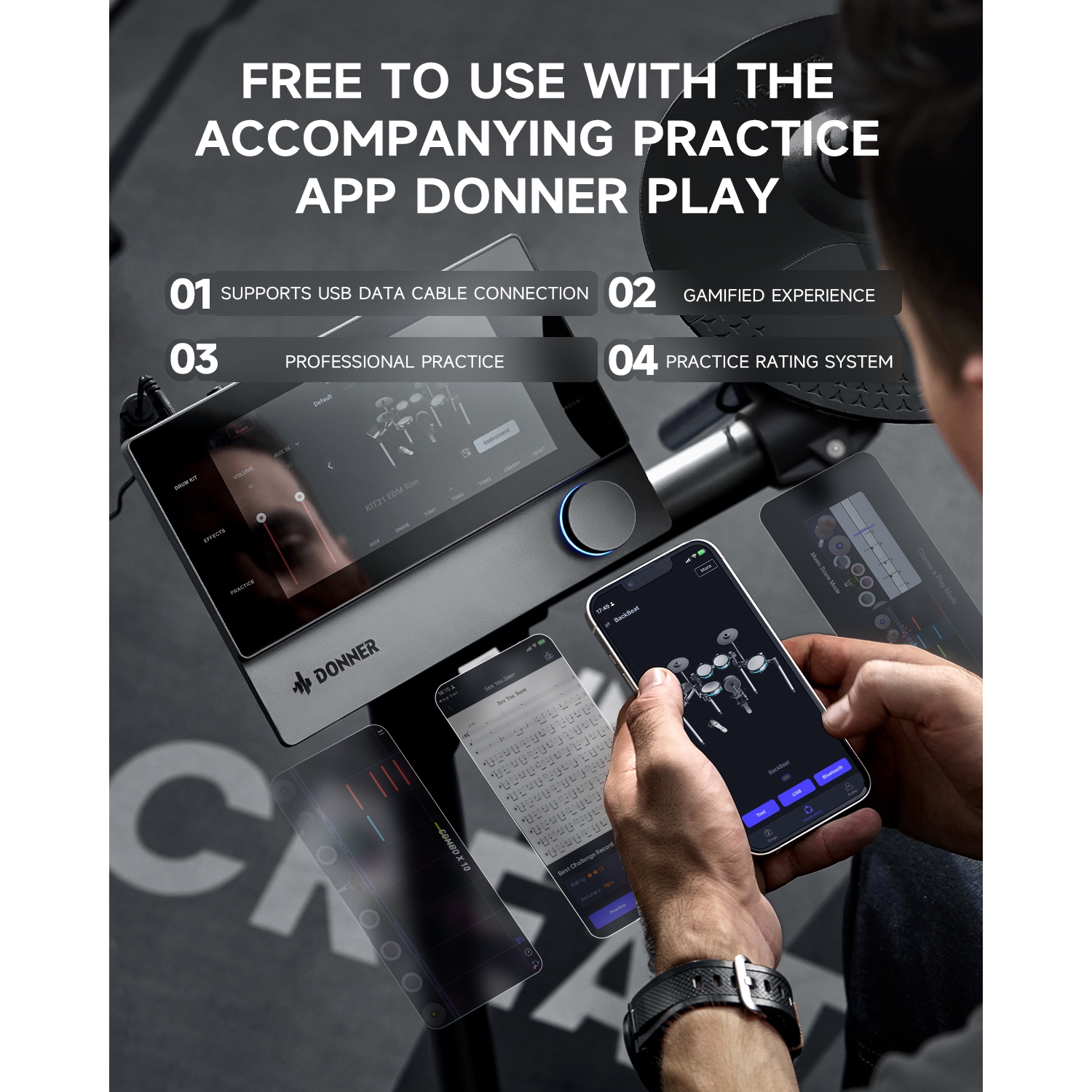 Donner Beat Electronic Drum Kit