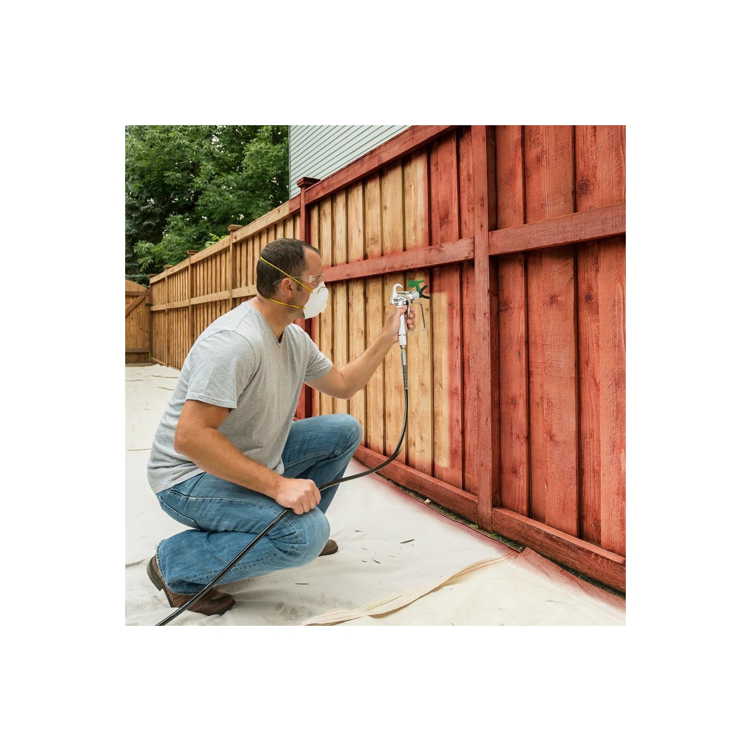 Pulvérisateur de peinture Wagner 0580678 Control Pro 130 Power Tank, sans air haute efficacité avec faible surbalayage