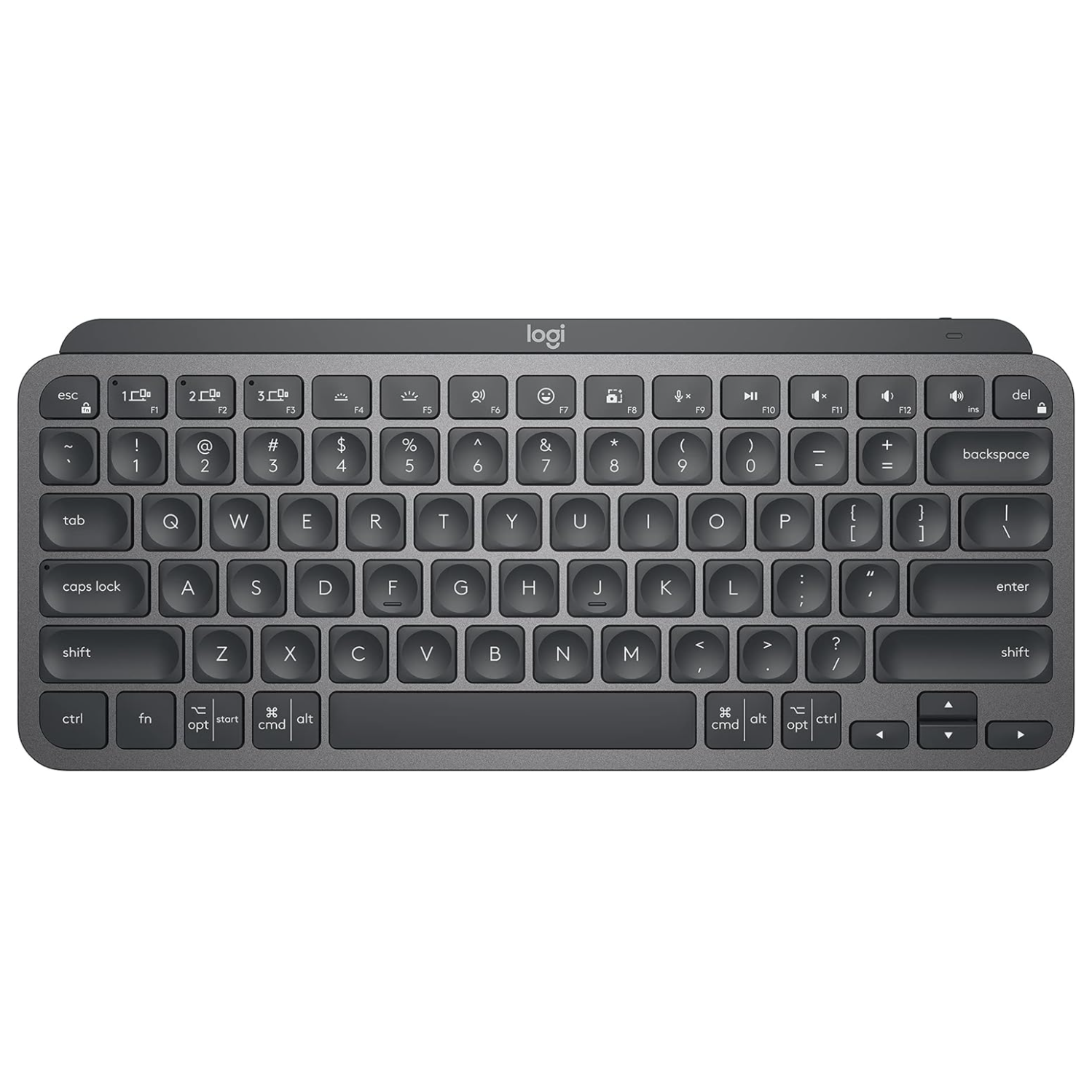 Logitech MX Keys Mini Minimalist Wireless Illuminated Keyboard, Compact, Bluetooth, Compatible with Apple macOS, iOS, Windows, Linux, Android, Metal
