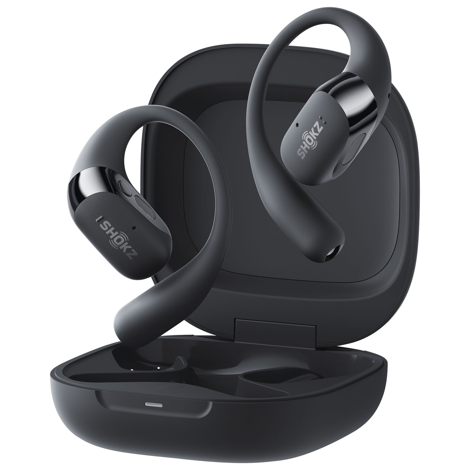 Écouteurs ouverts 100 % sans fil OpenFit 2+ de Shokz - Noir