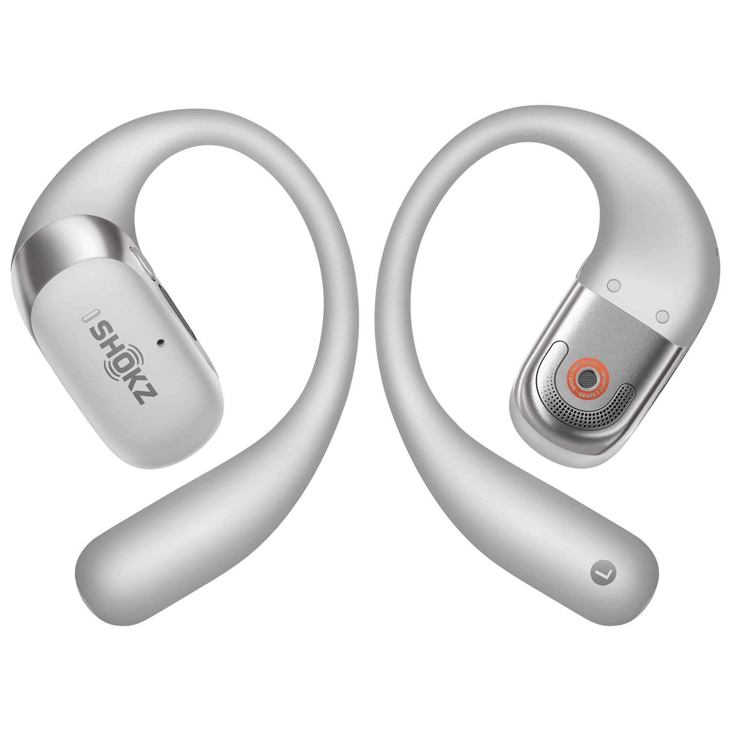 Shokz OpenFit 2+ Open-Ear True Wireless Headphones - Grey