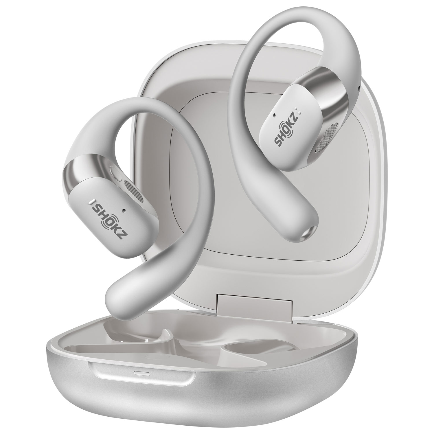 Shokz OpenFit 2+ Open-Ear True Wireless Headphones - Grey