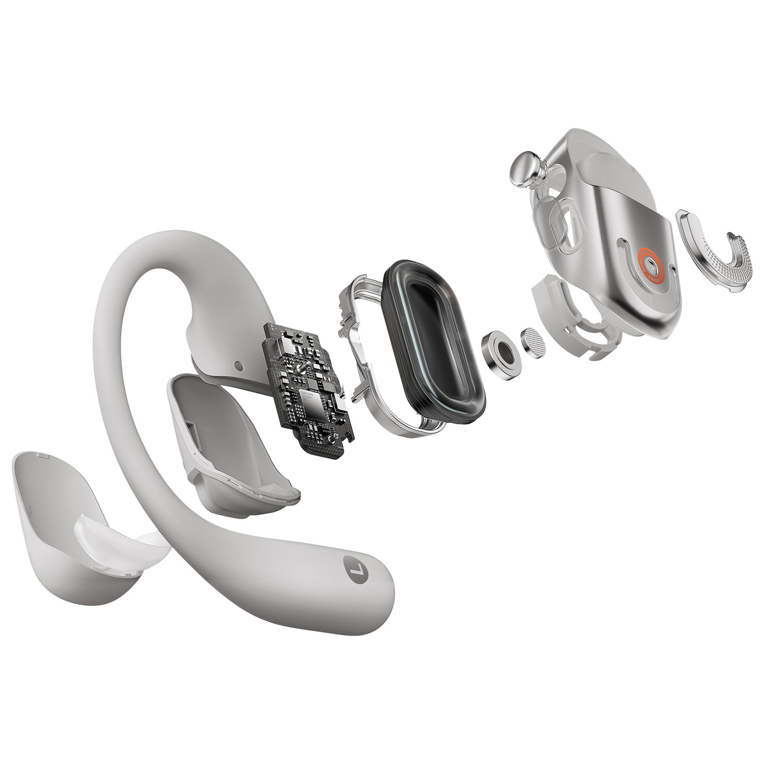 Shokz OpenFit 2+ Open-Ear True Wireless Headphones - Grey