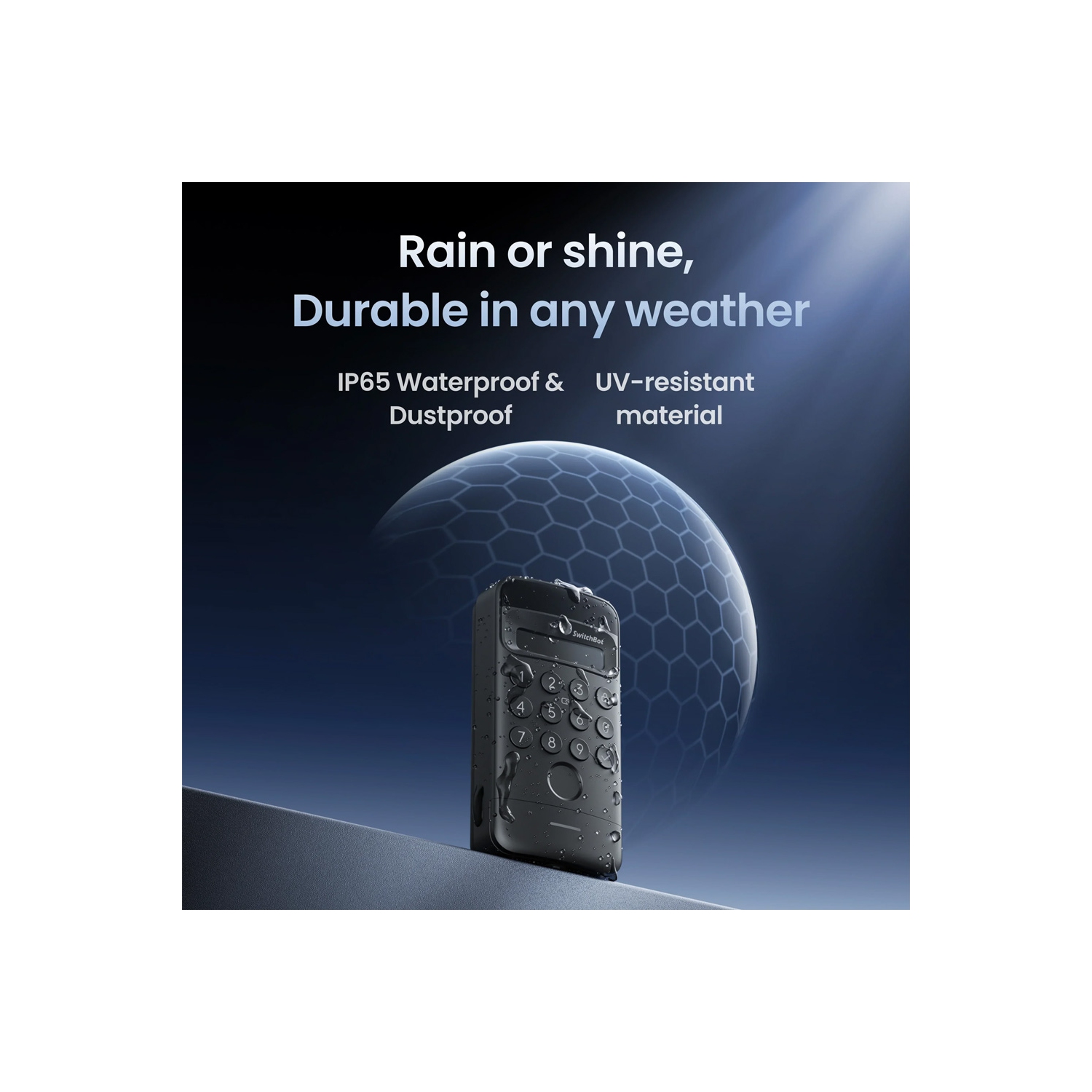 Pavé numérique Vision de SwitchBot | Déverrouillage instantané du visage, système de serrure intelligente 9-en-1