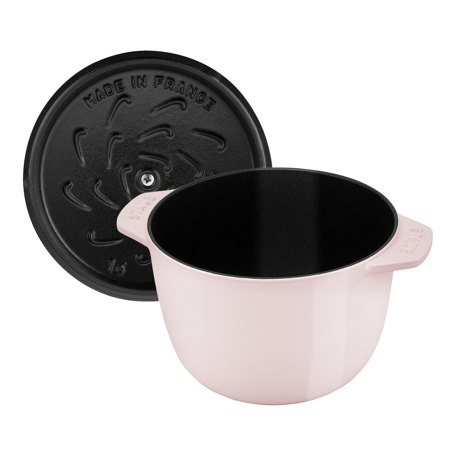 Cocotte à riz ronde en fonte La Cocotte 1,75&nbsp;L DE STAUB, rose sorbet