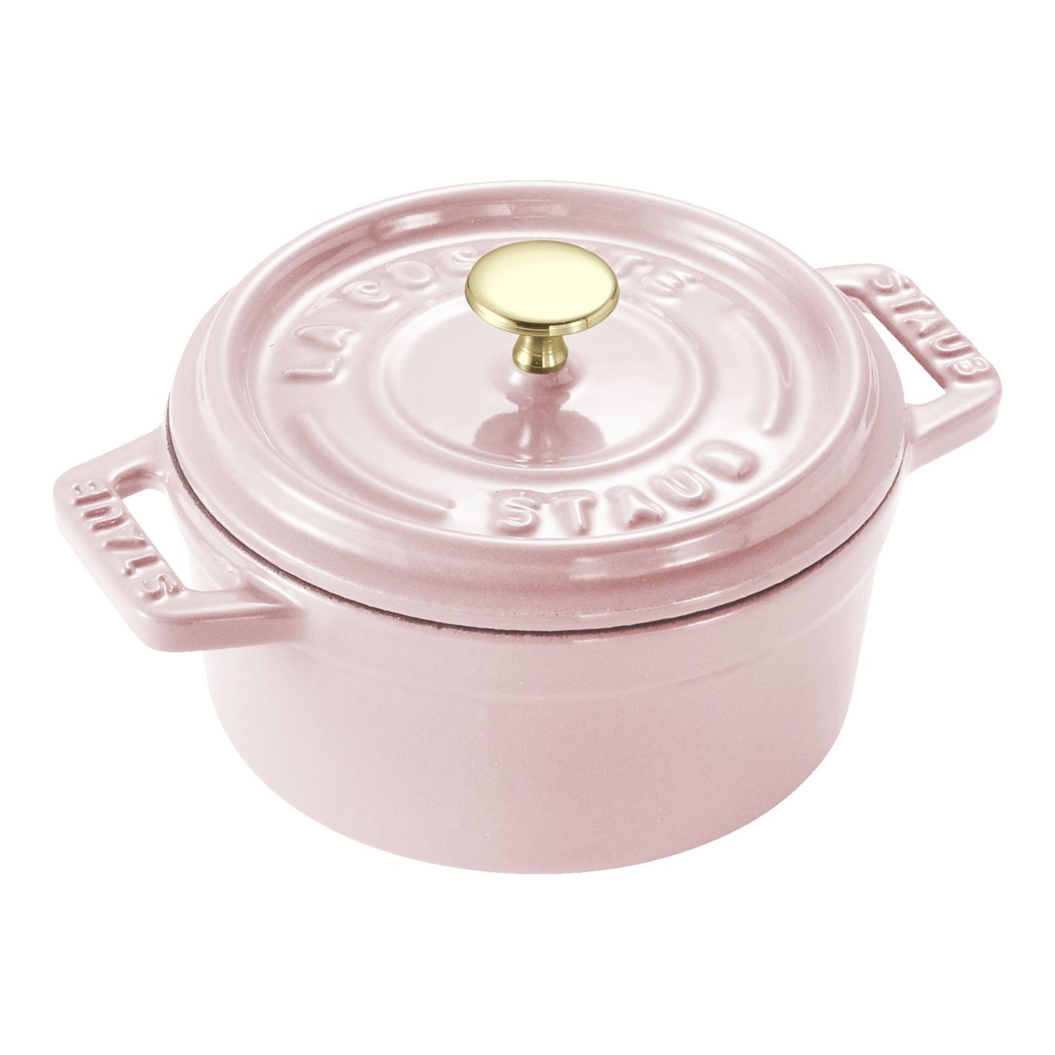 Mini cocotte ronde en fonte La Cocotte 250&nbsp;ml DE STAUB, rose sorbet