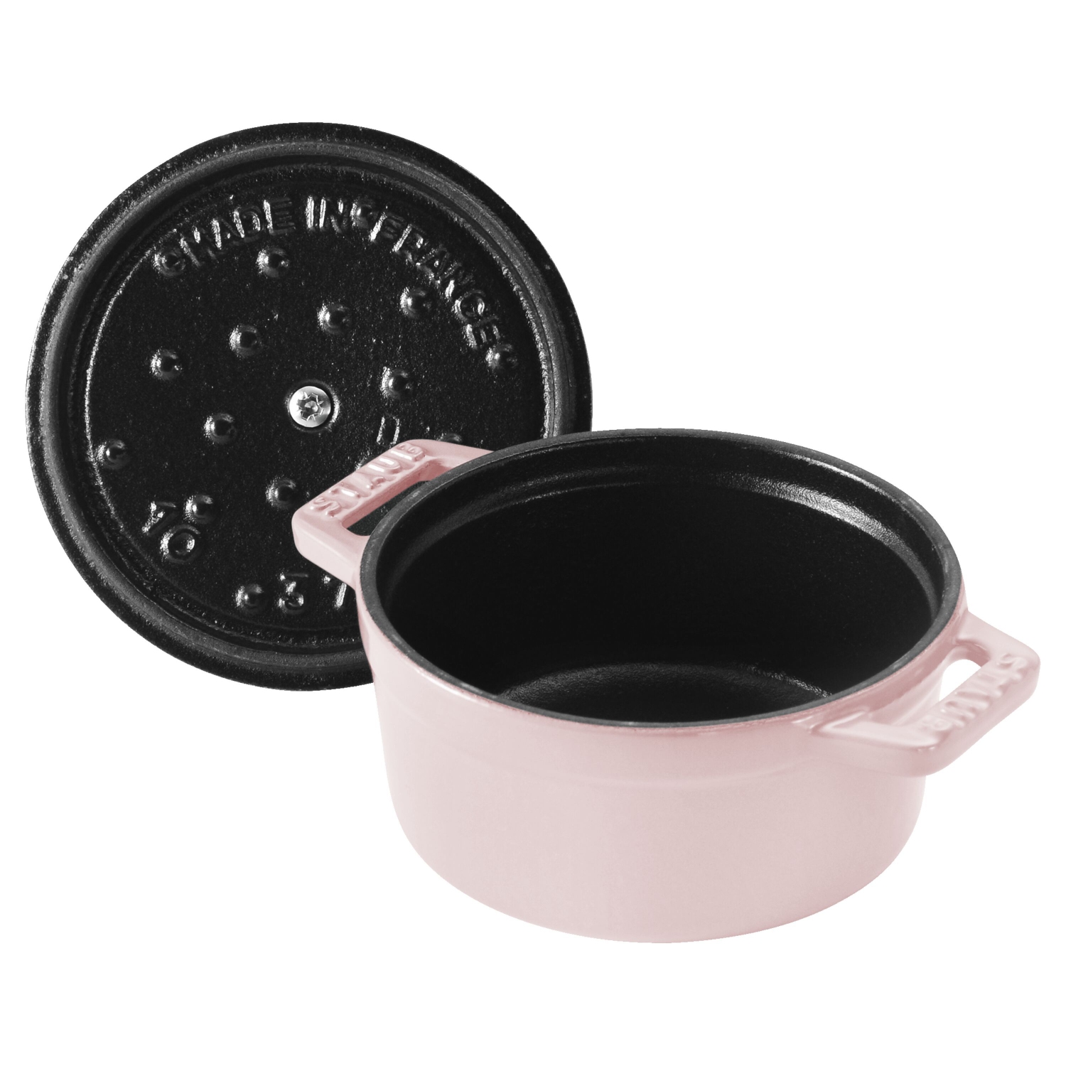 Mini cocotte ronde en fonte La Cocotte 250&nbsp;ml DE STAUB, rose sorbet