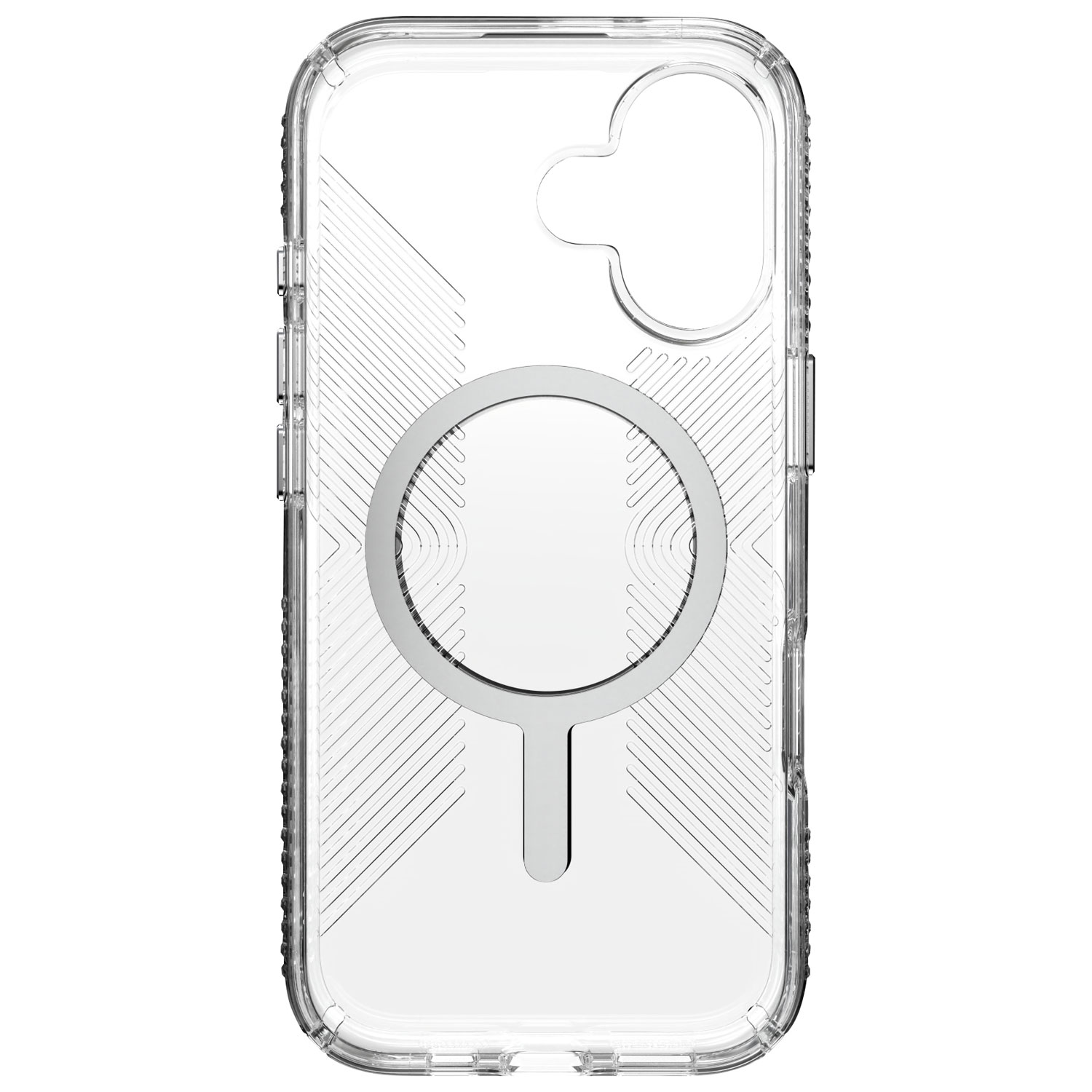 Speck Presidio Perfect-Clear Grip Fitted Hard Shell Case with MagSafe for iPhone 17 - Clear/Silver