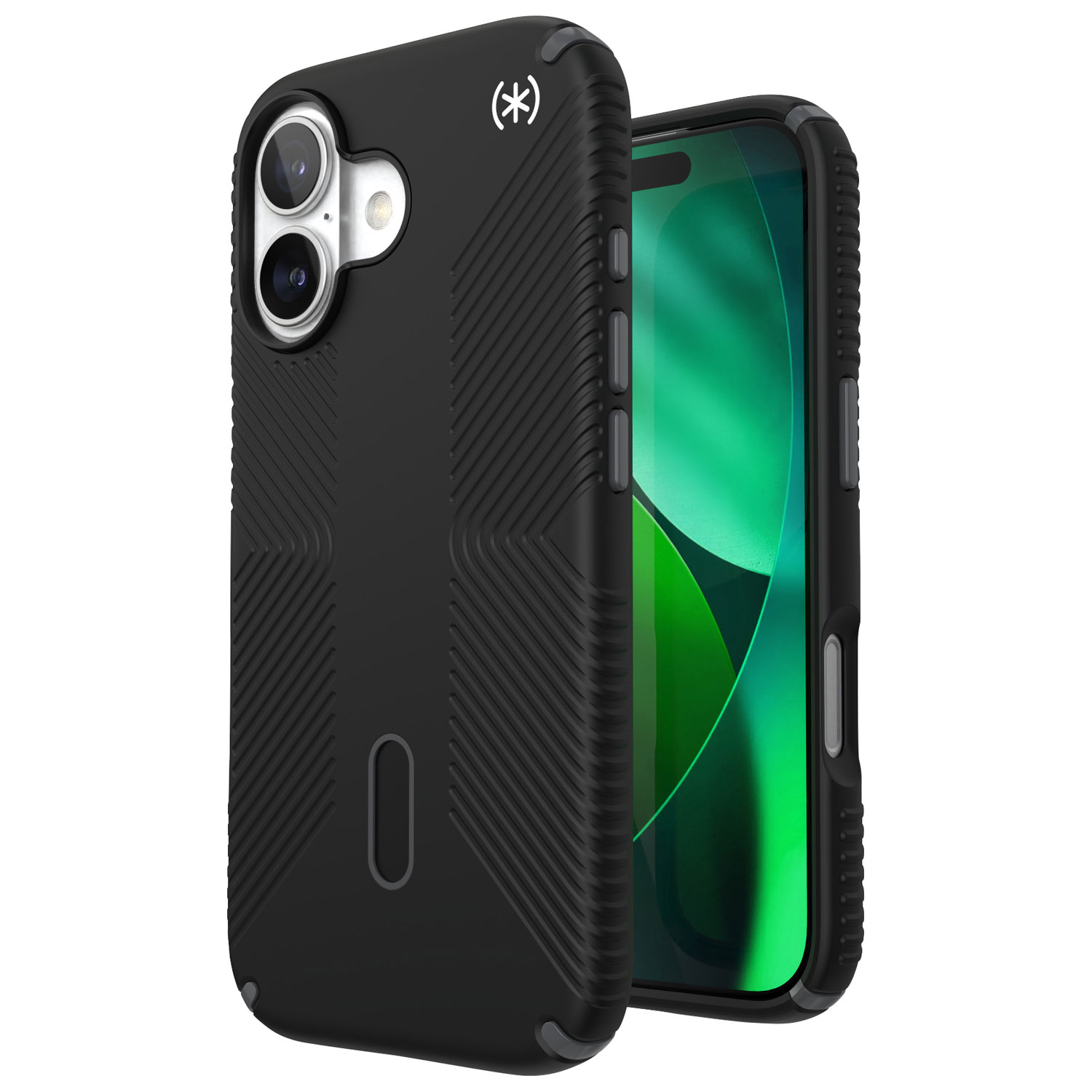 Speck Presidio2 Pro Fitted Hard Shell Case with MagSafe for iPhone 17 - Black/White