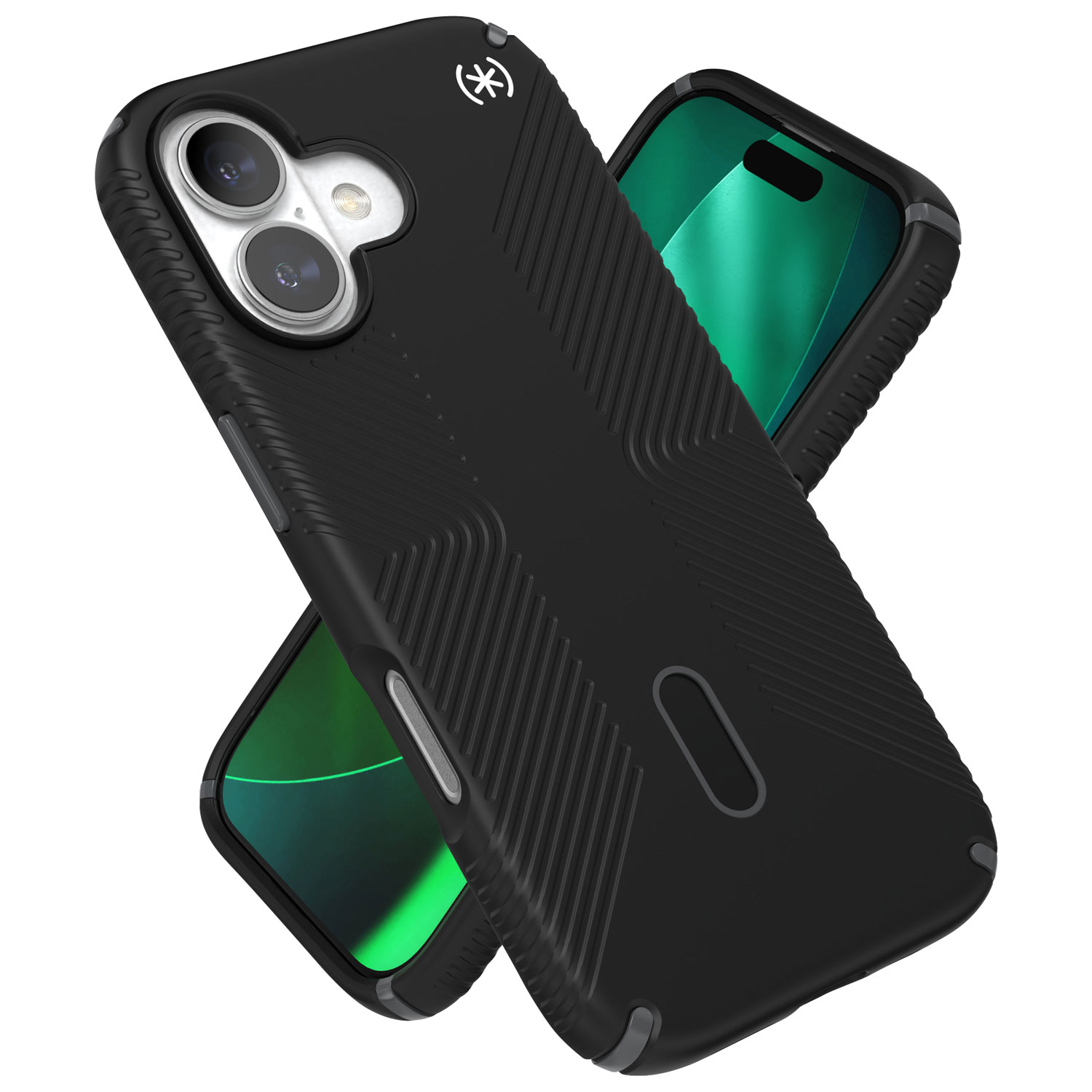 Speck Presidio2 Pro Fitted Hard Shell Case with MagSafe for iPhone 17 - Black/White