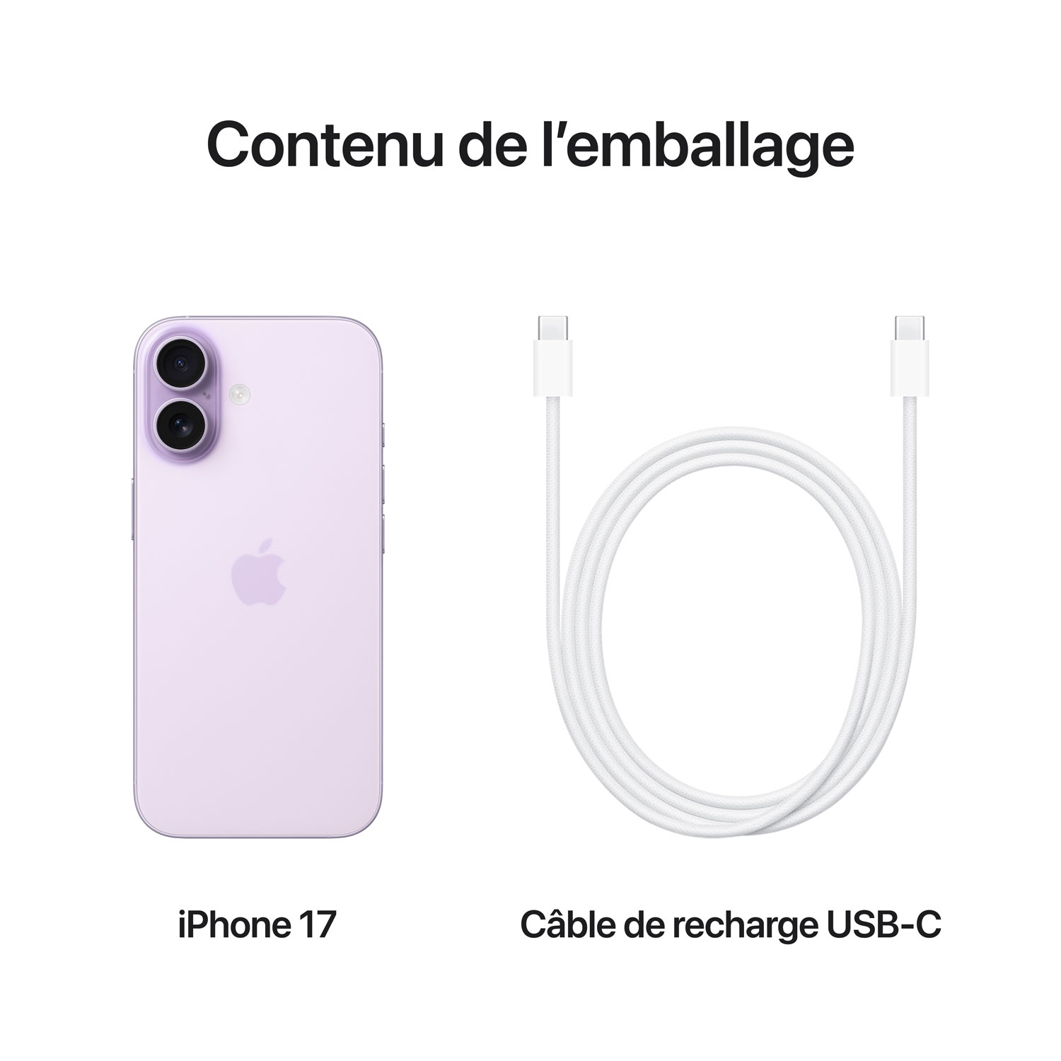iPhone 17 de 256 Go d'Apple avec Koodo - Lavande - Forfaits Balance sélectionnés