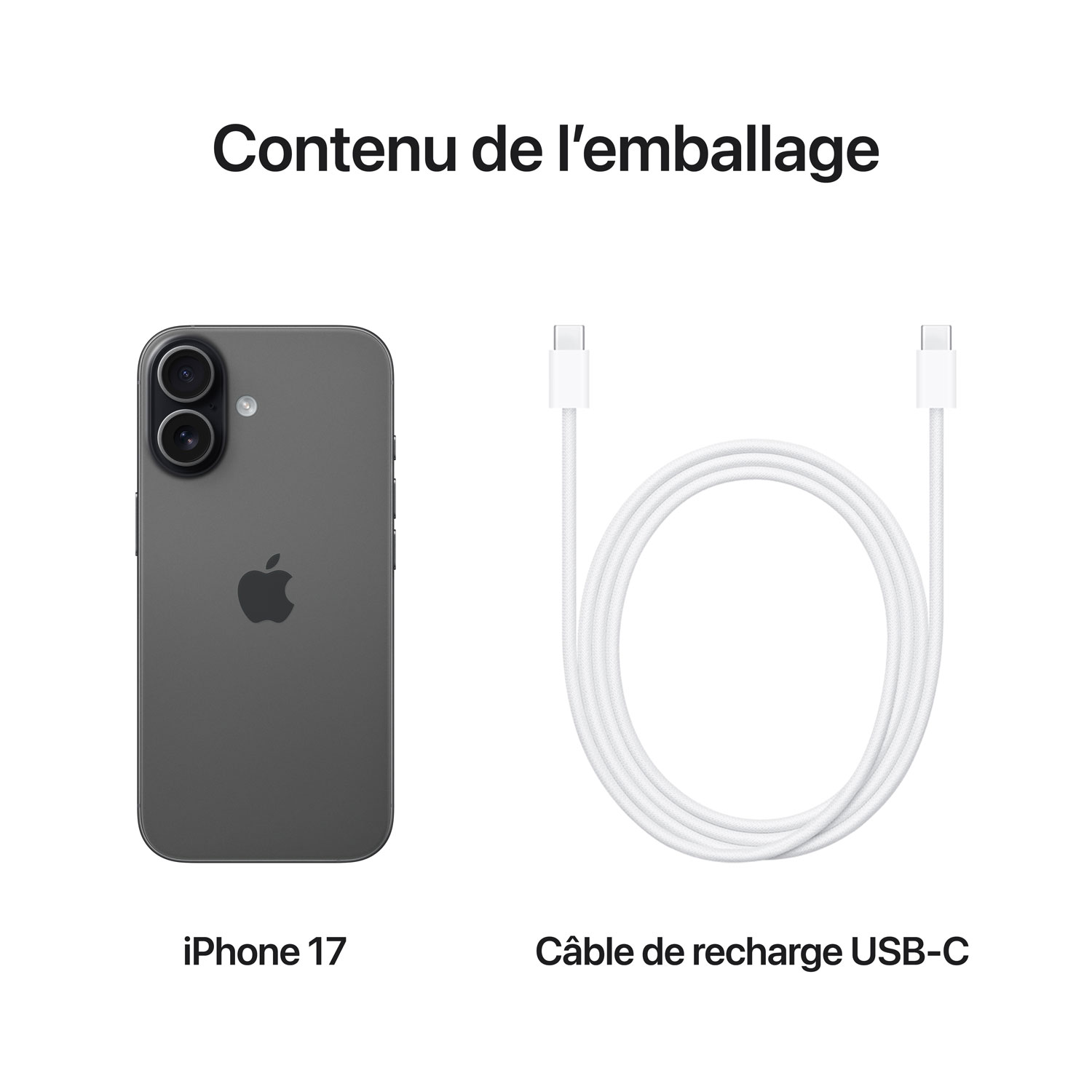 iPhone 17 de 256 Go d'Apple offert par Rogers - Noir - Financement mensuel
