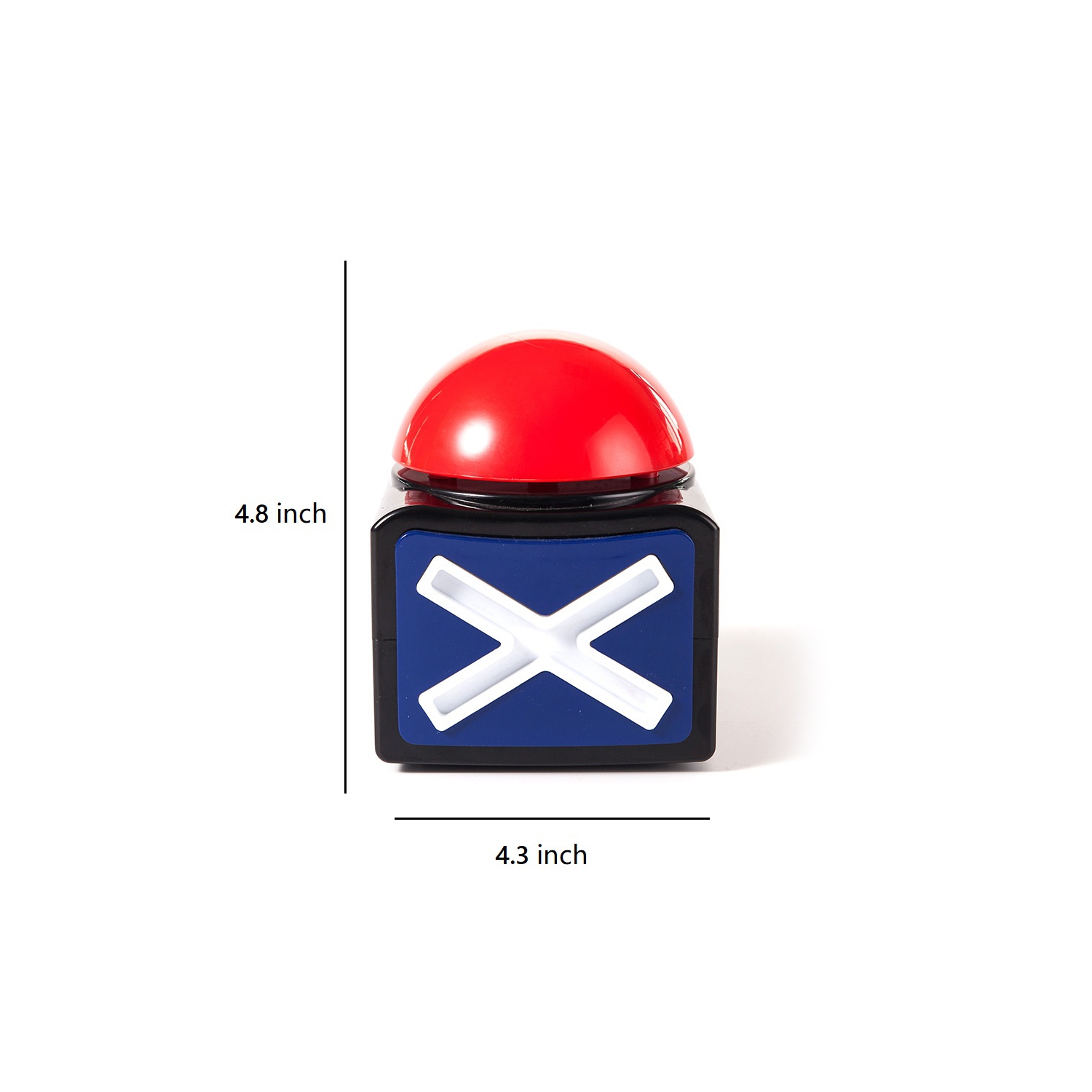 2-Pack Buzzer for Trivia Game, Question and Answer Buzzer Button with Light and Alarm Sound, Suitable for Family, Party, and Competition