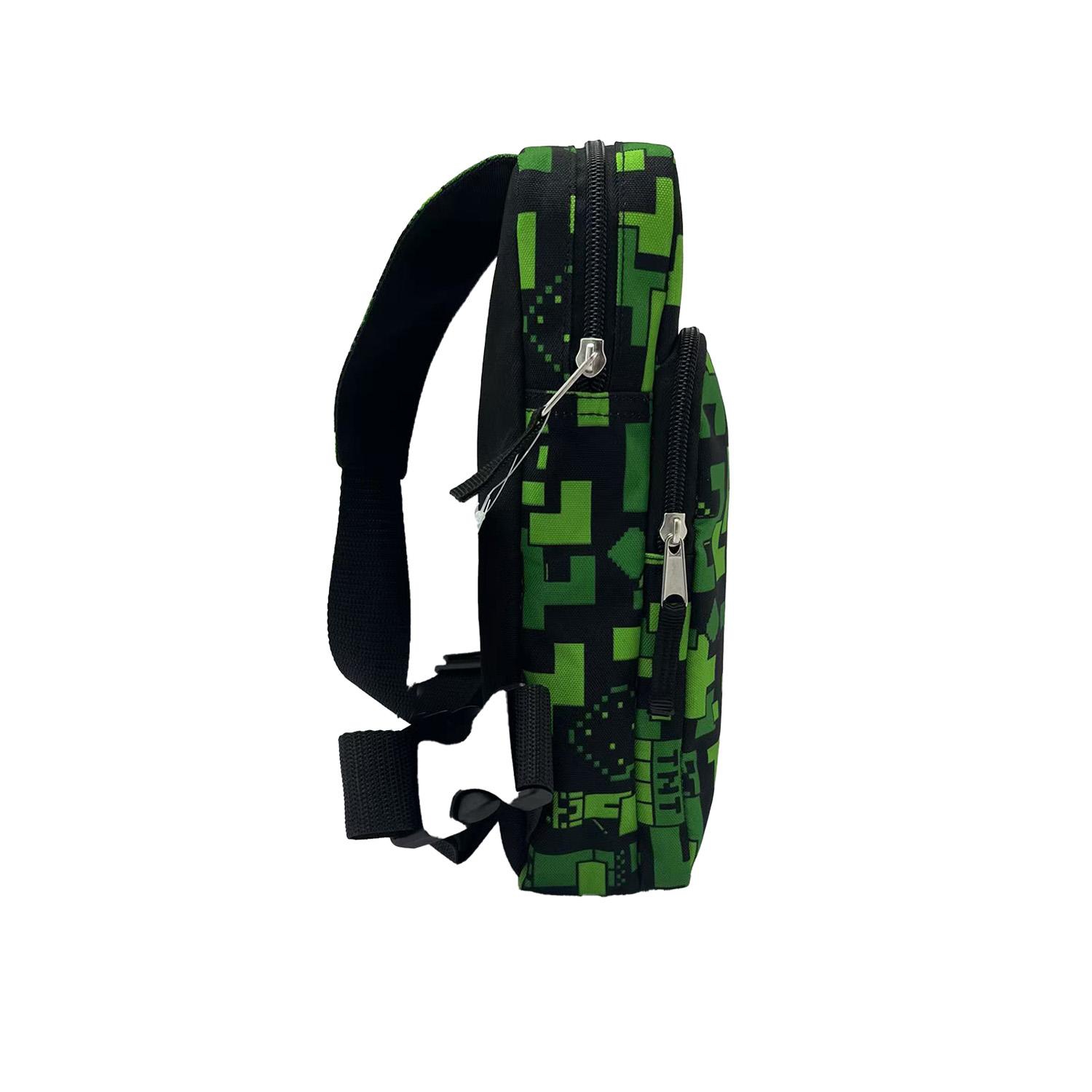 Sac à bandoulière Minecraft Creeper de 11&nbsp;po