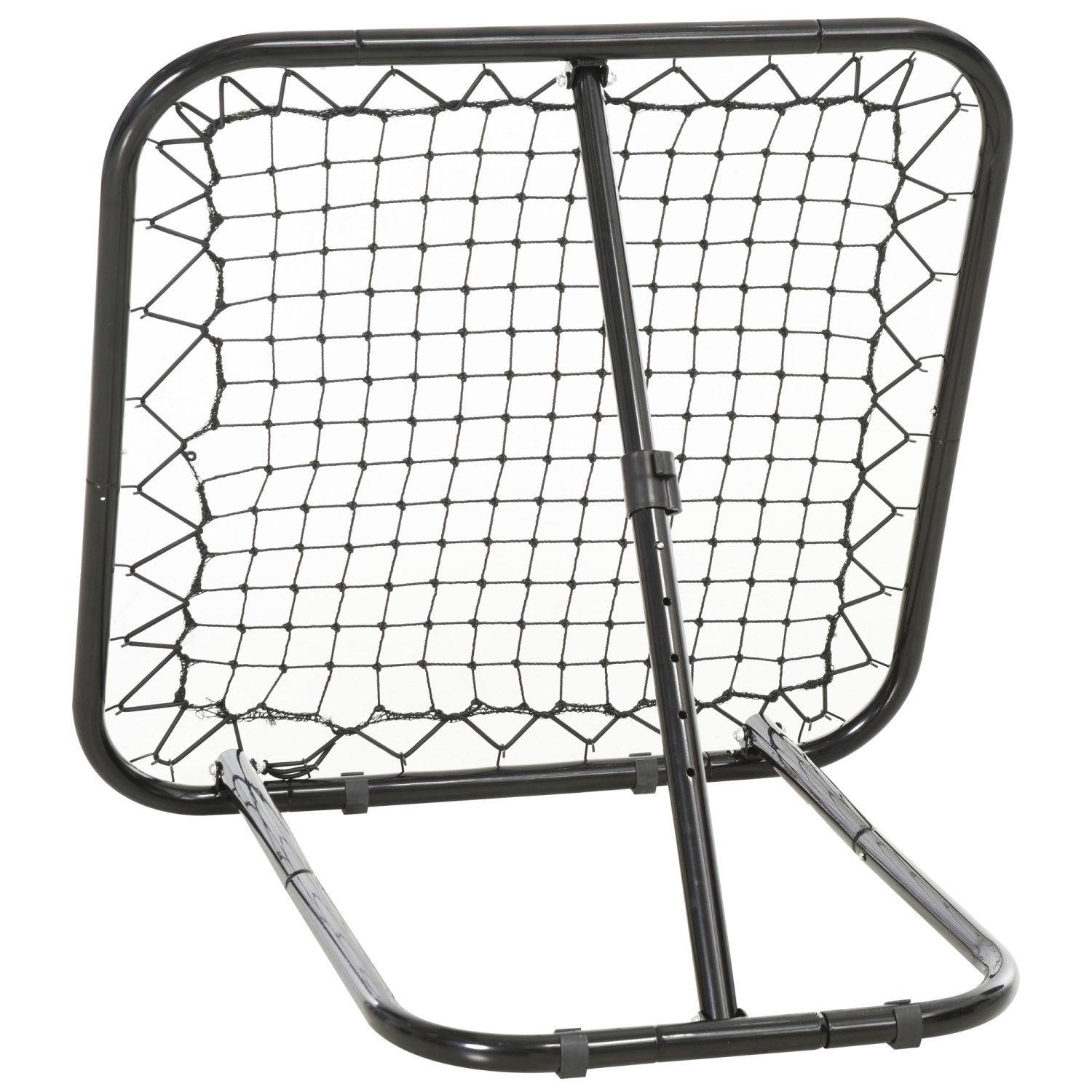 Filet rebondissant de soccer de Soozier, 3 x 3 pi, filet d'entraînement rebondissant de baseball à angle réglable, pliable rapidement pour