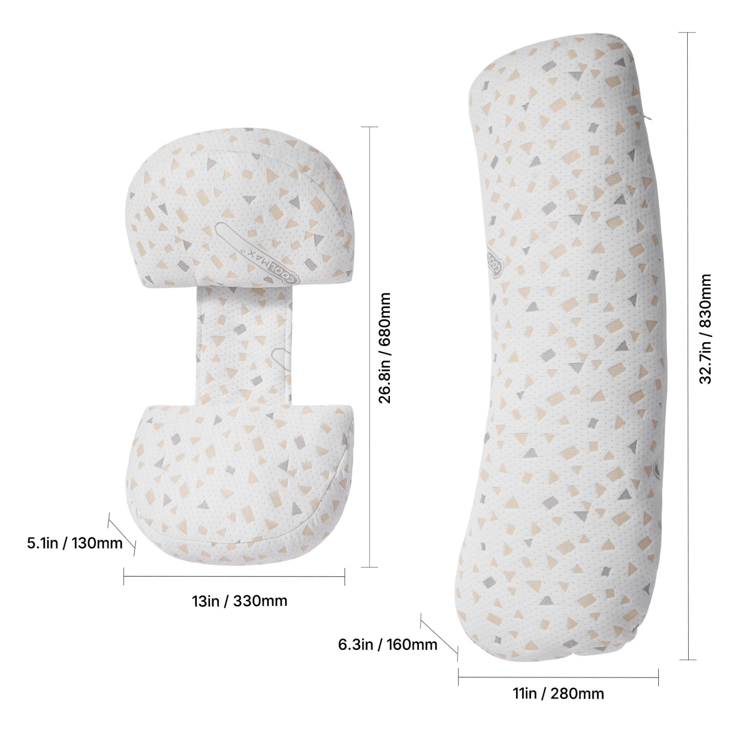 VEVOR Pregnancy Pillows for Sleeping, Adjustable Maternity Pillow for Pregnant Women, Soft Pregnancy Body Pillow with Removable & Washable Cover for