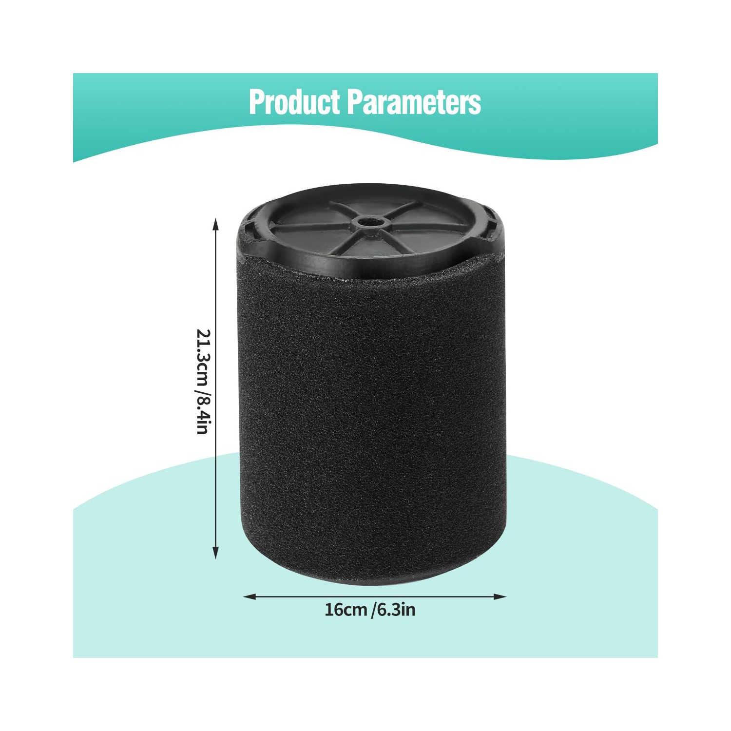 2-Pack Vacuum Cleaner Filter Replacement for Ridgid VF7000 Vacuum Cleaners