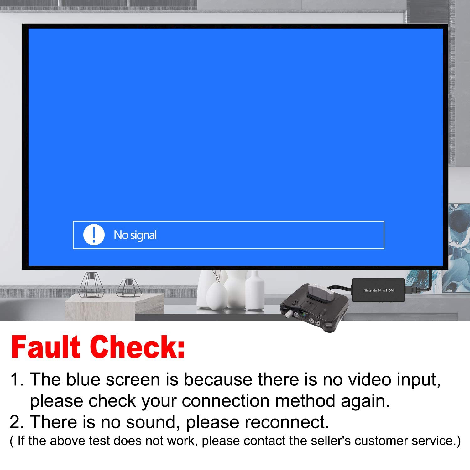 Adaptateur convertisseur N64 à HDMI, prise en charge de la conversion 16:9/4:3, câble HDMI adapté pour N64/SNES/NGC/SFC