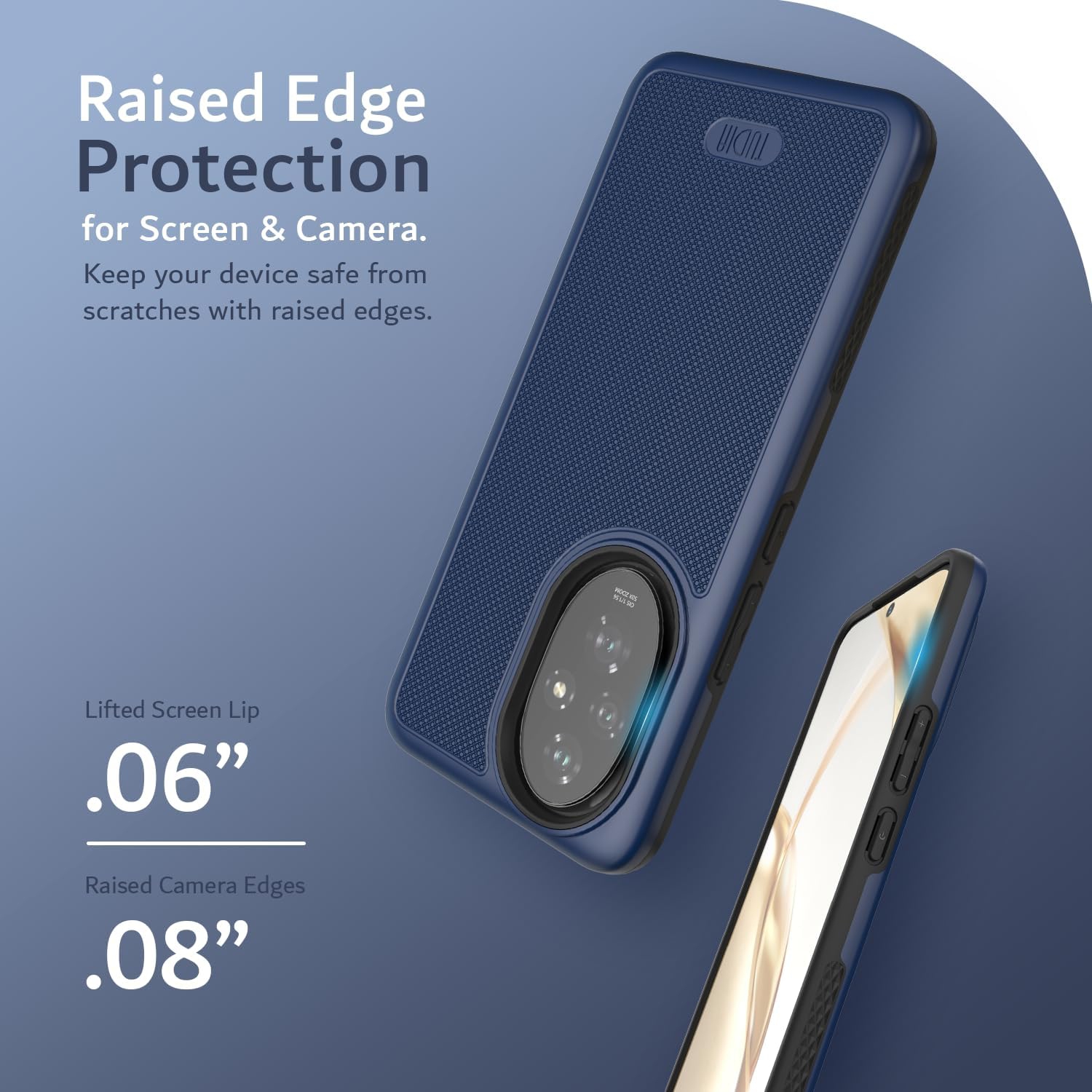 TUDIA MergeGrip for Honor 200 Case 5G Military Grade Cover - Indigo Blue