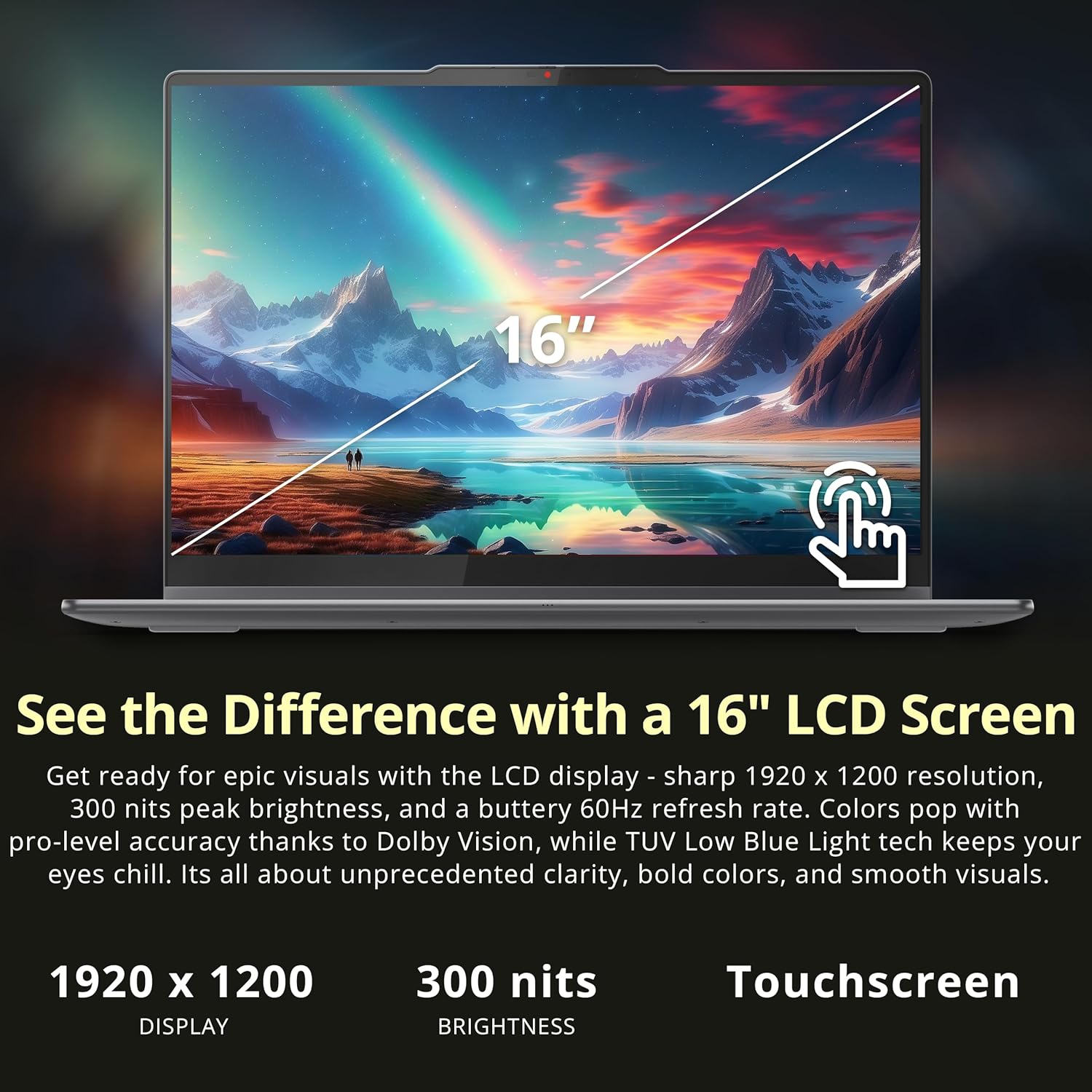 Lenovo Yoga 7i 2-in-1 16" 2K Touchscreen Laptop, Intel Core Ultra 5 226V,1.5TB Storage,16GB LPDDR5X,Intel Arc Graphics,Backlit Keyboard,Win 11, Grey