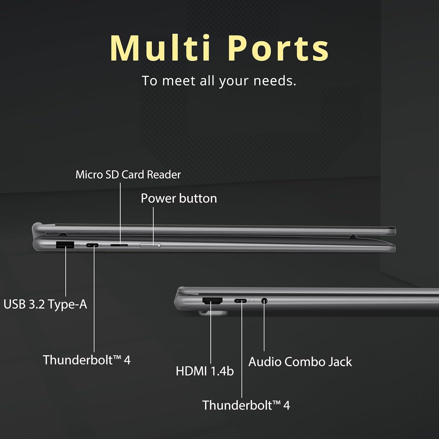 Lenovo Yoga 7i 2-in-1 16" 2K Touchscreen Laptop, Intel Ultra 5 226V, 1.5TB Storage, 16GB LPDDR5X,Intel Arc Graphics,Backlit Keyboard,Win 11 Pro,Gray