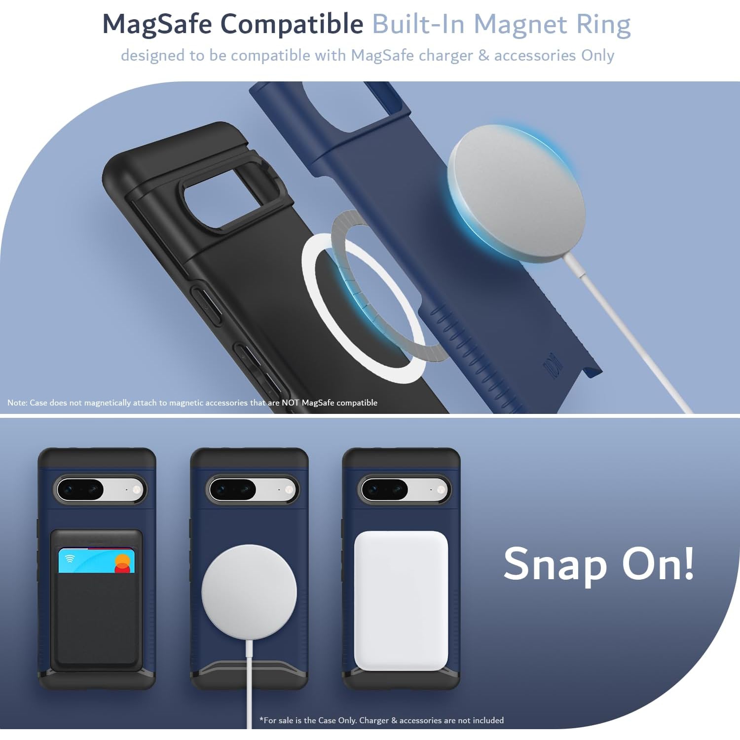 Étui Merge de TUDIA compatible avec MagSafe pour Pixel 7 2022 de Google - Indigo