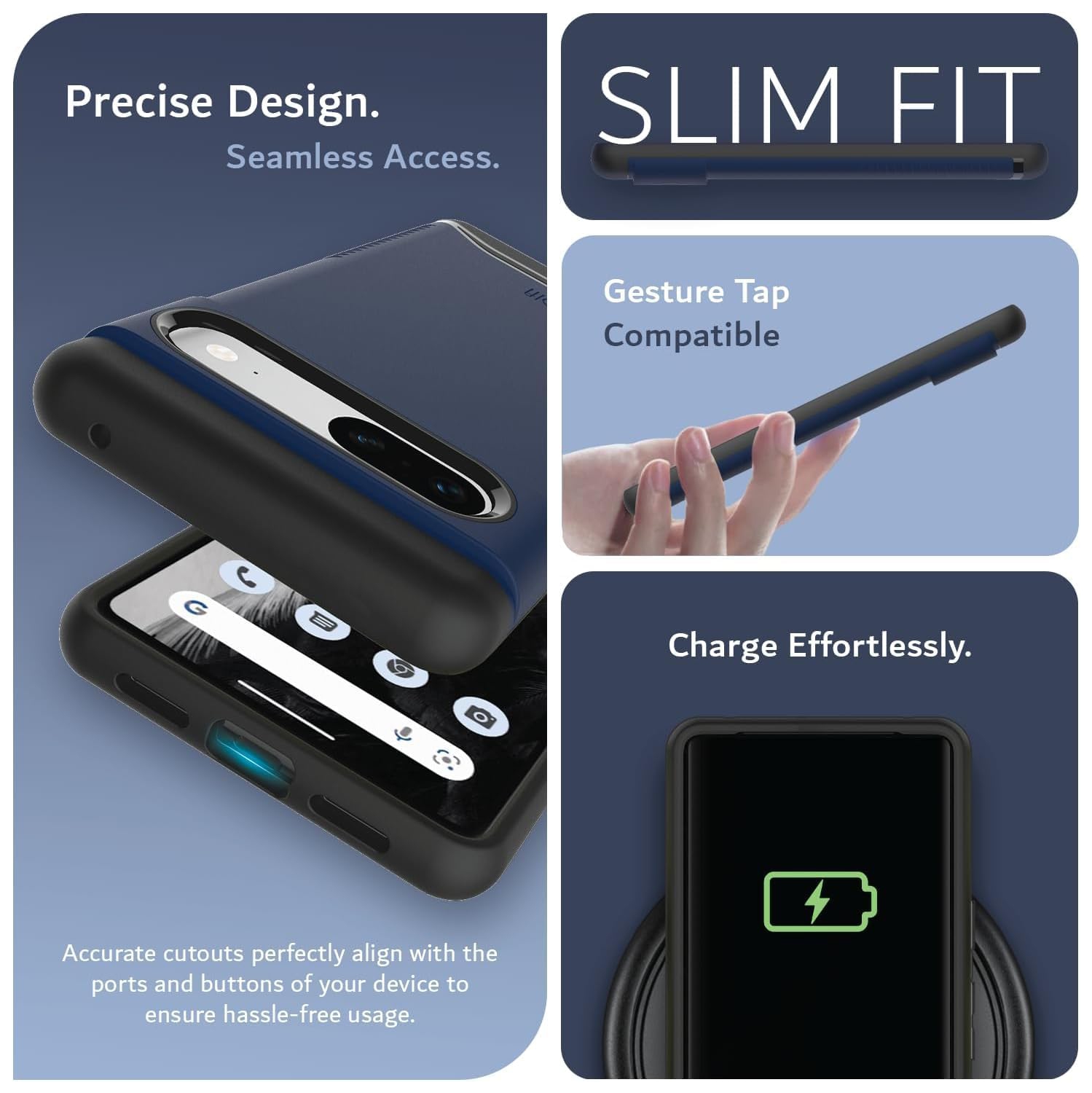 Étui Merge de TUDIA compatible avec MagSafe pour Pixel 7 2022 de Google - Indigo