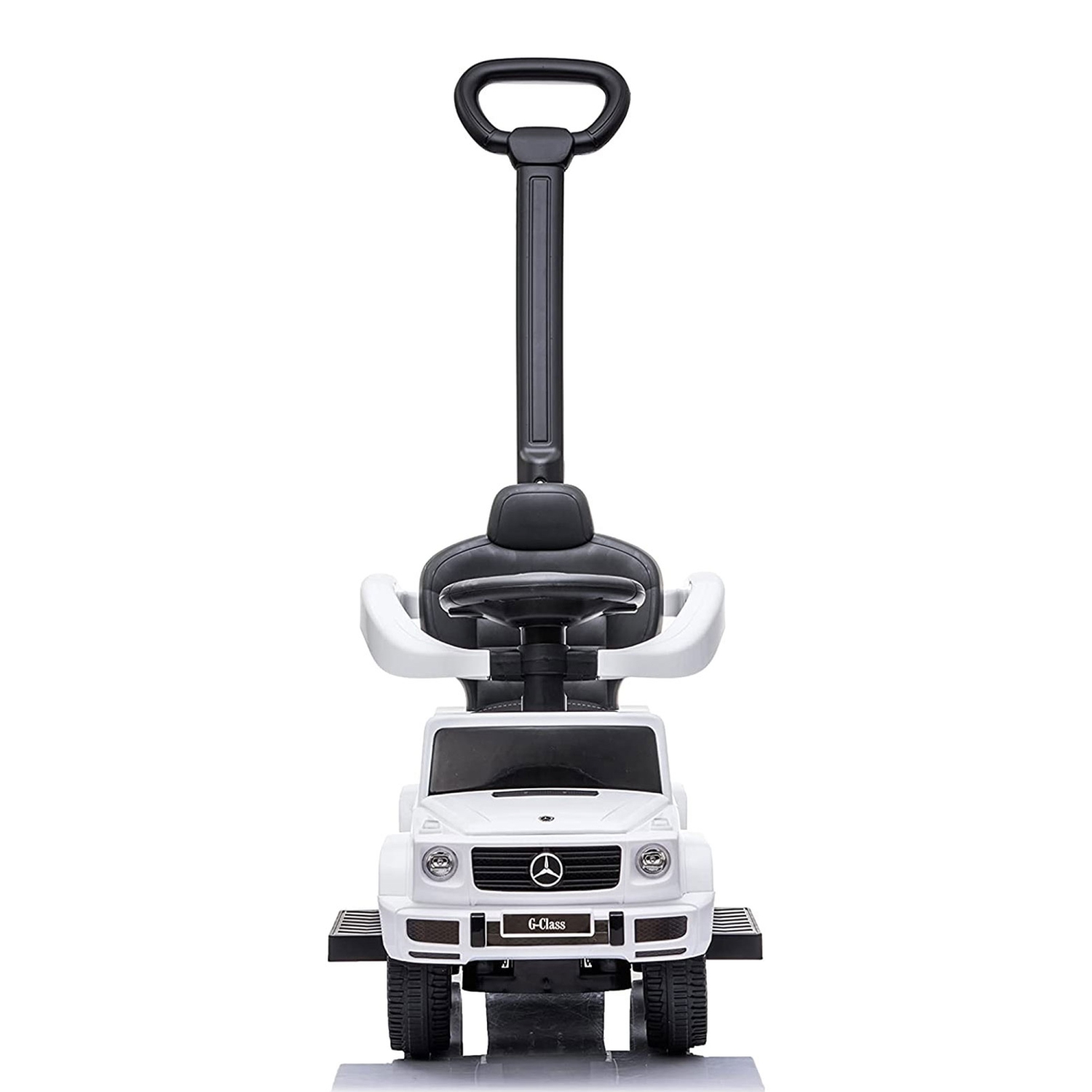 Best Ride On Cars – Poussette d'extérieur pour enfants Mercedes G-Wagon 3-en-1, blanc