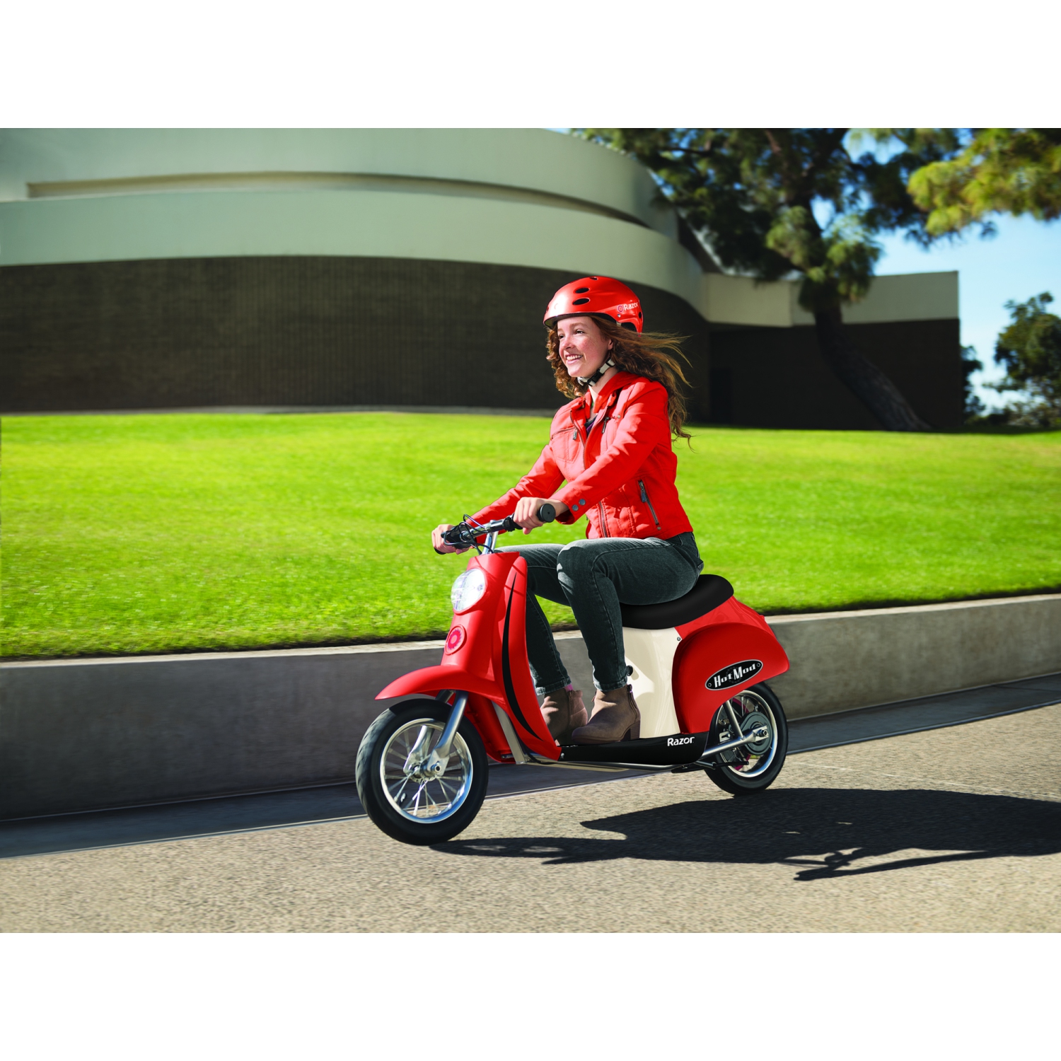 Razor – Mod Hot Rod, mini-trottinette électrique Euro 24&nbsp;V, rouge