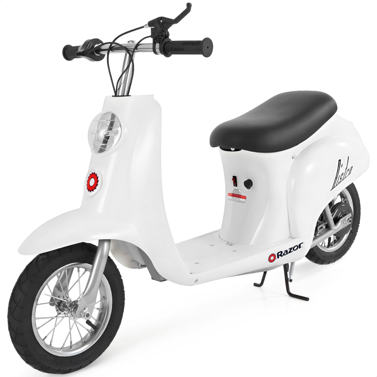 Trottinette électrique miniature Euro 24&nbsp;V pour enfants Razor Mod, blanc