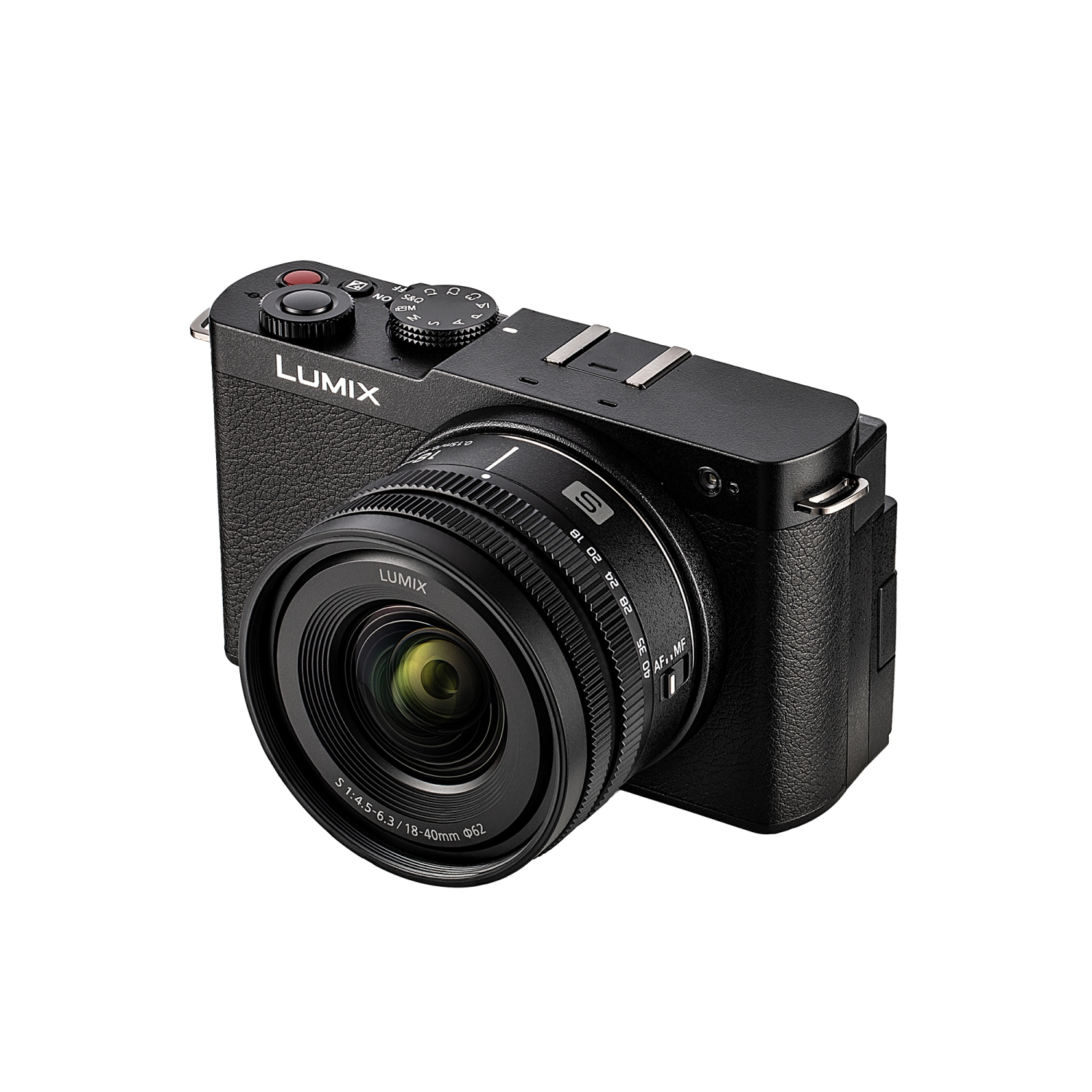 Appareil photo Lumix S9Camera de Panasonic avec objectif 18-40&nbsp;mm f/4,5-6,3, carte mémoire 128&nbsp;Go