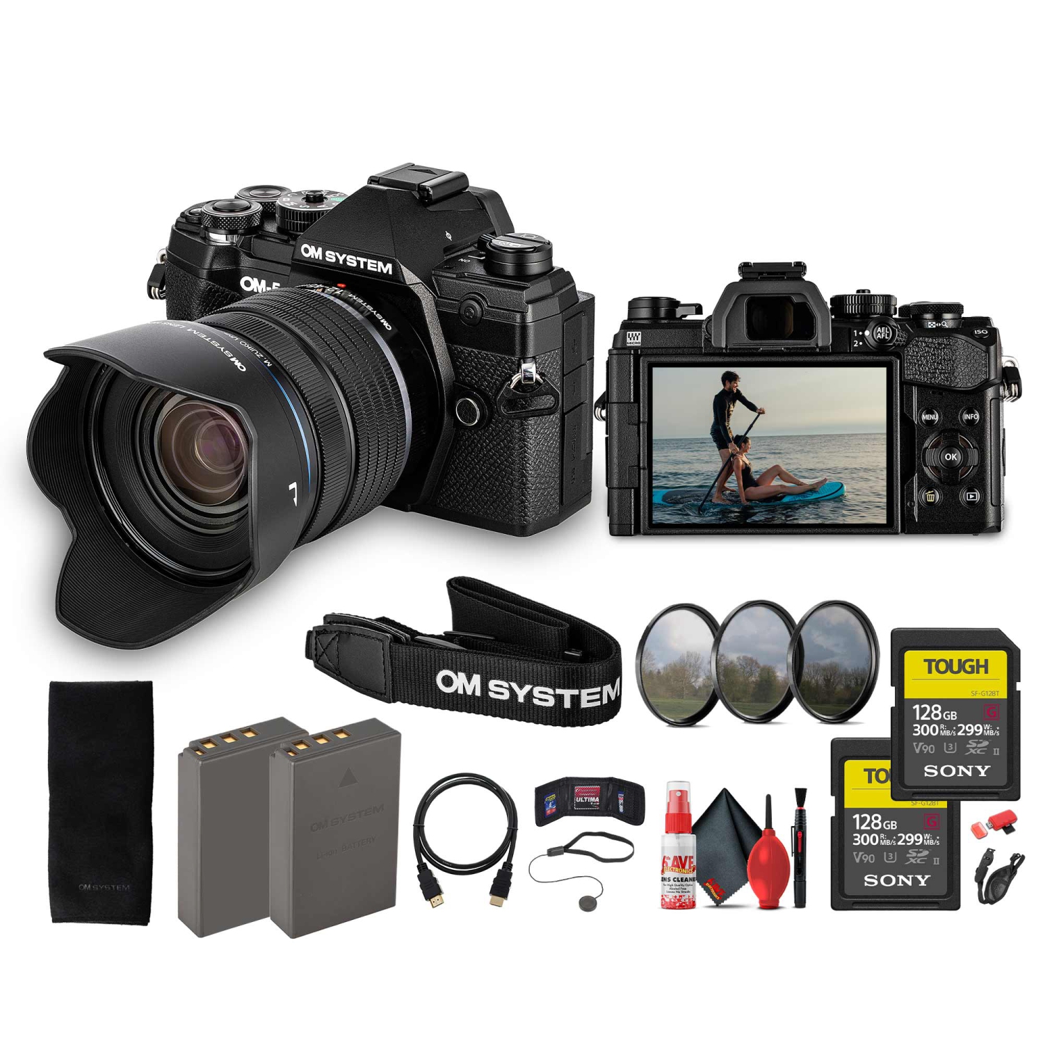 OM SYSTEM OM-5 Mirrorless Camera with 12-45mm f/4 PRO Lens Bundle
