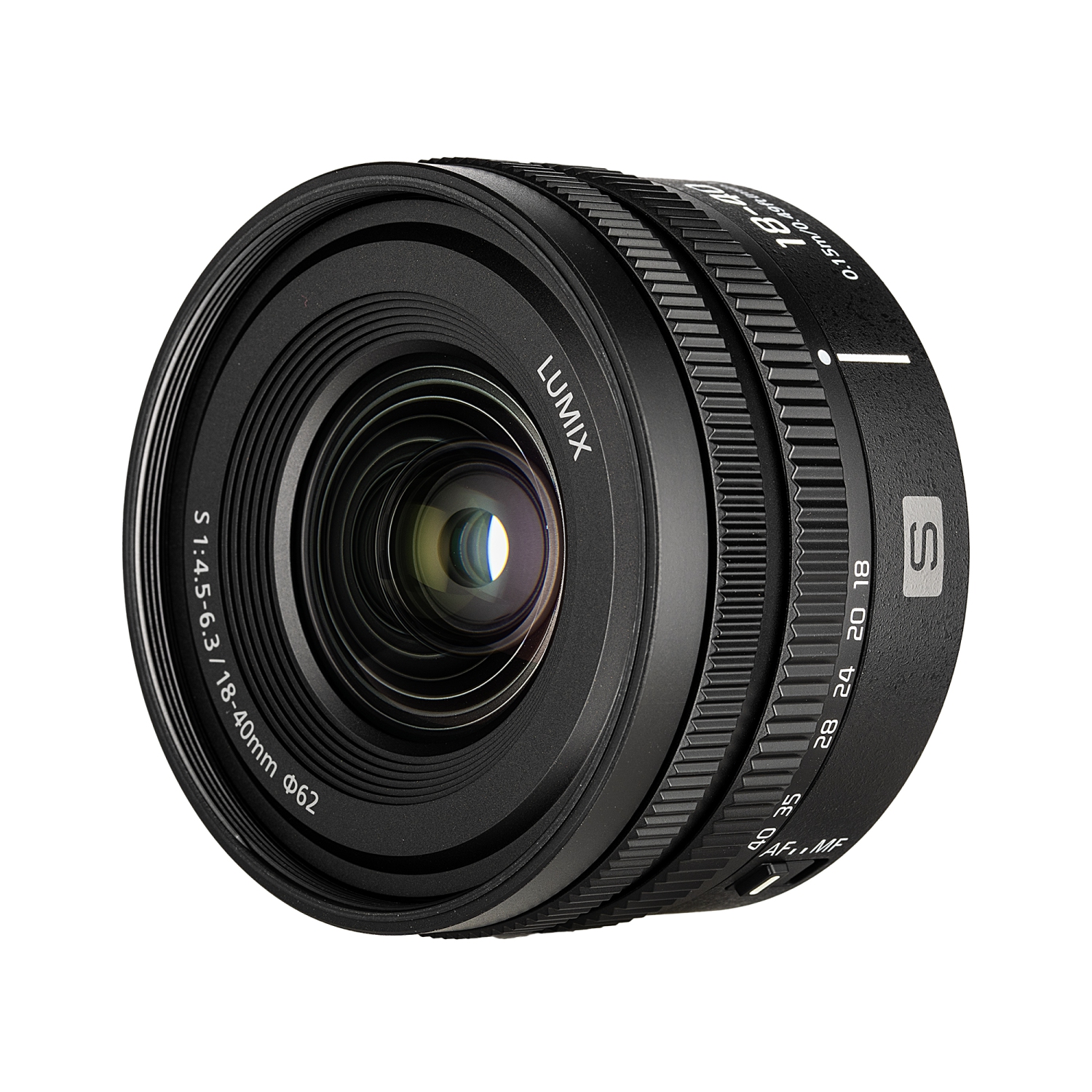 Appareil photo Lumix S9Camera de Panasonic avec objectif 18-40&nbsp;mm f/4,5-6,3, carte mémoire 128&nbsp;Go