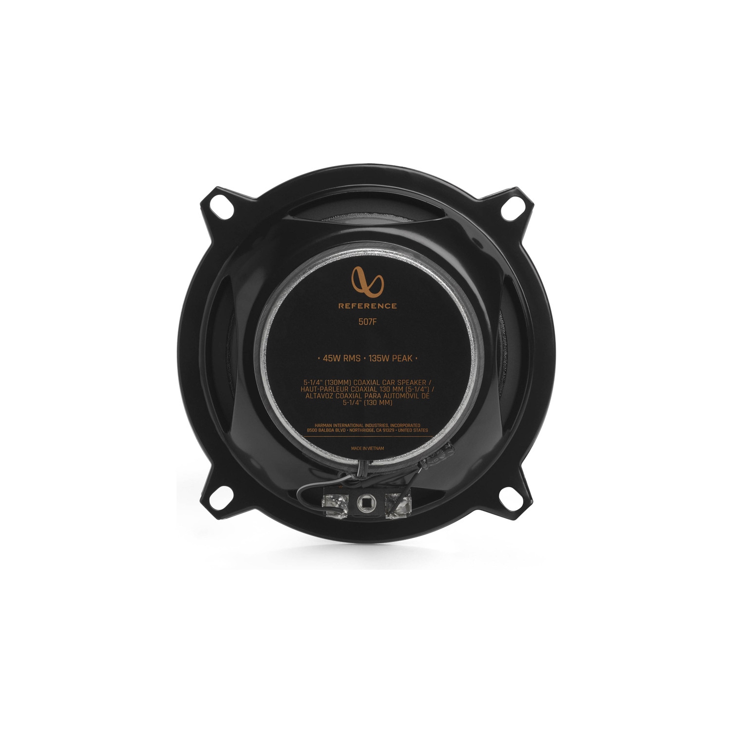 Haut-parleurs à 2 voies RMS pour l'auto 5-1/4 po REF507F Reference d'Infinity 45 W