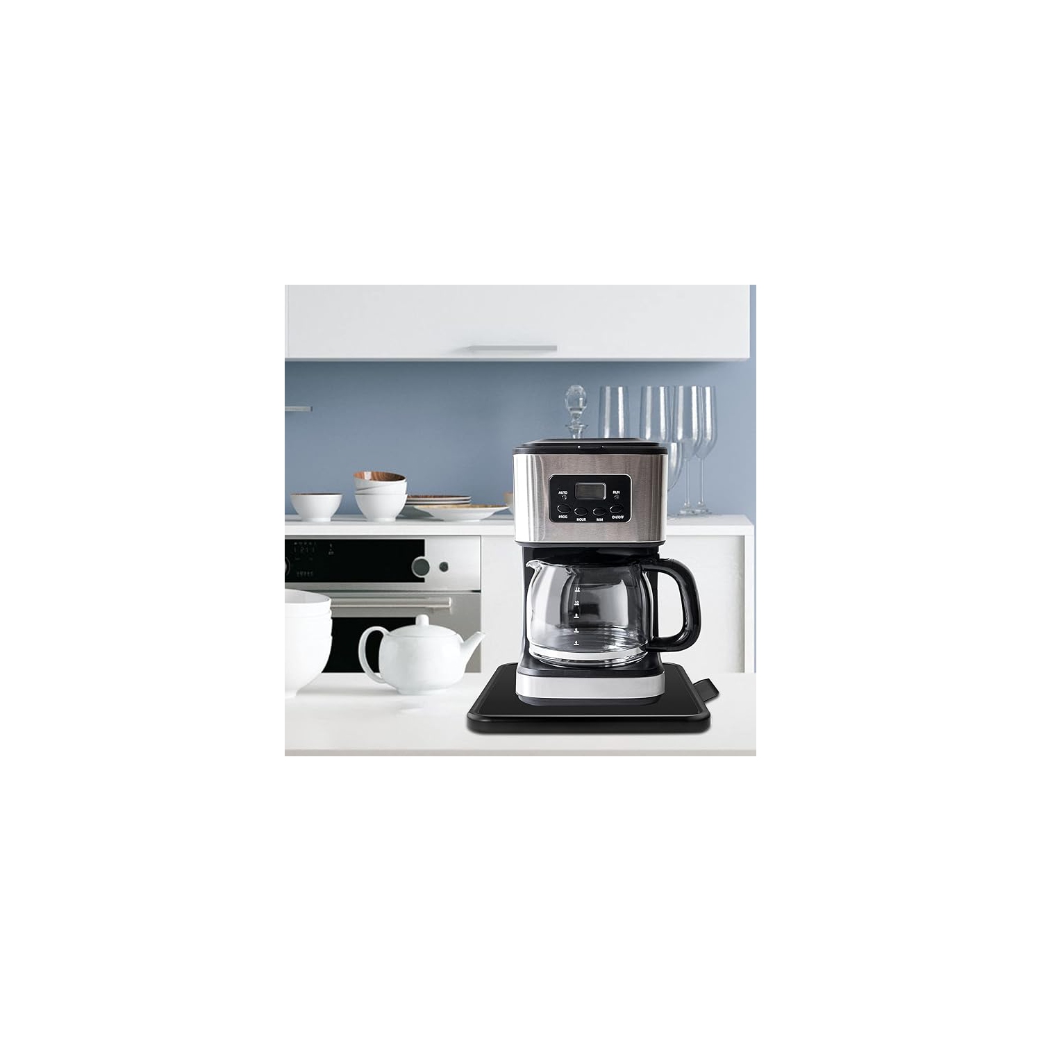 Kitchen Appliance Sliding Tray,Coffee Maker Rolling Tray Under Cabinet Appliance Organizer Toaster Blender Air Fryer Stand Mixer Countertop Storage