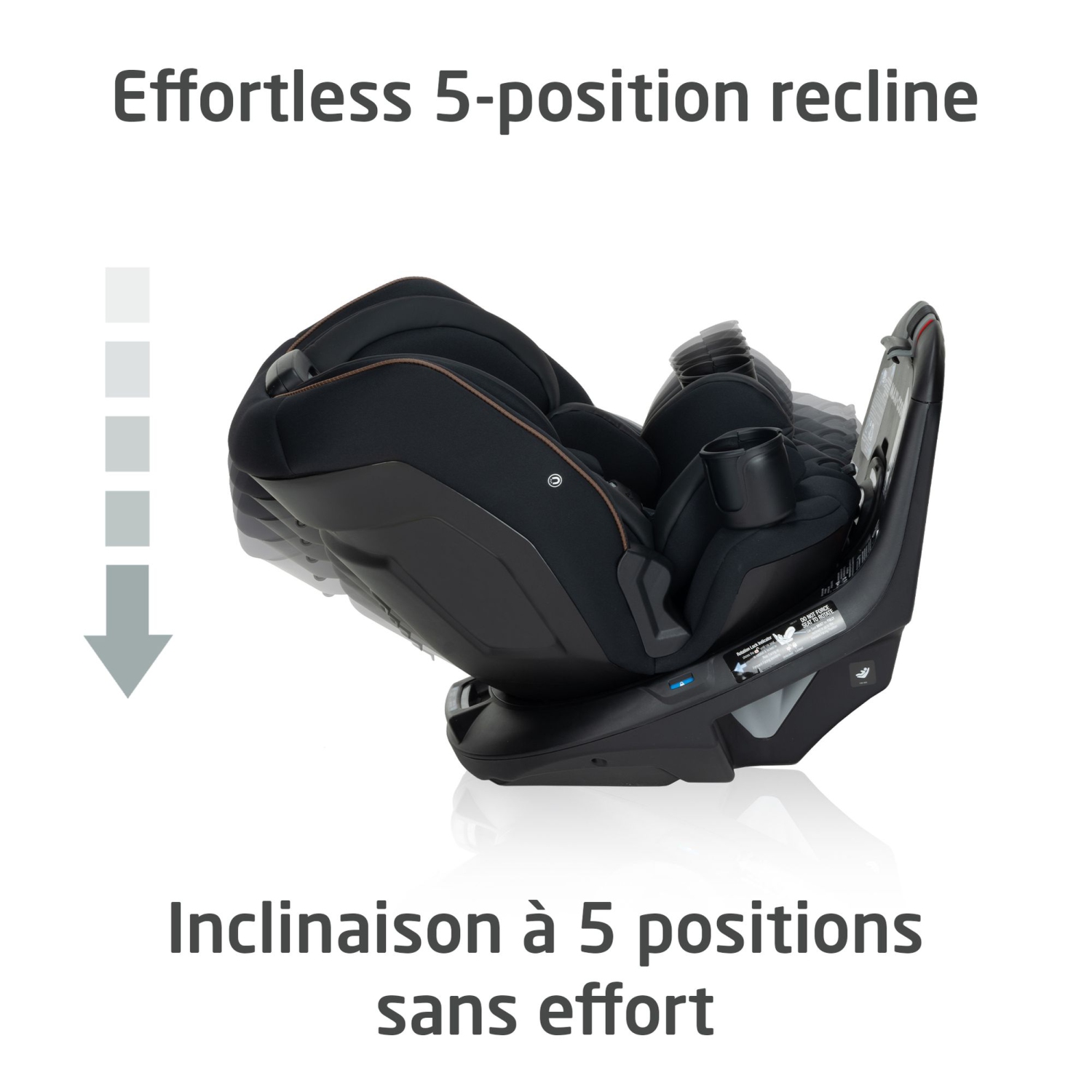 Maxi Cosi Andi 360 Rotating All-In-One Convertible Car Seat - Designer Black