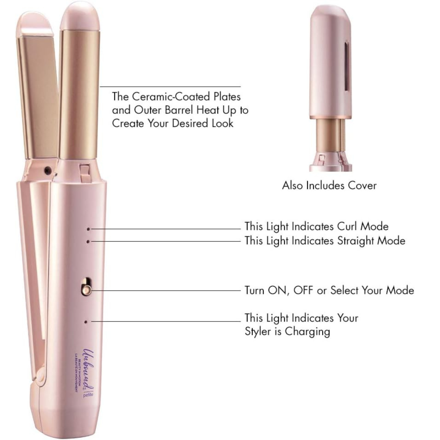 Conair Unbound Petite Cordless Ceramic Multi-Styler #CR300C