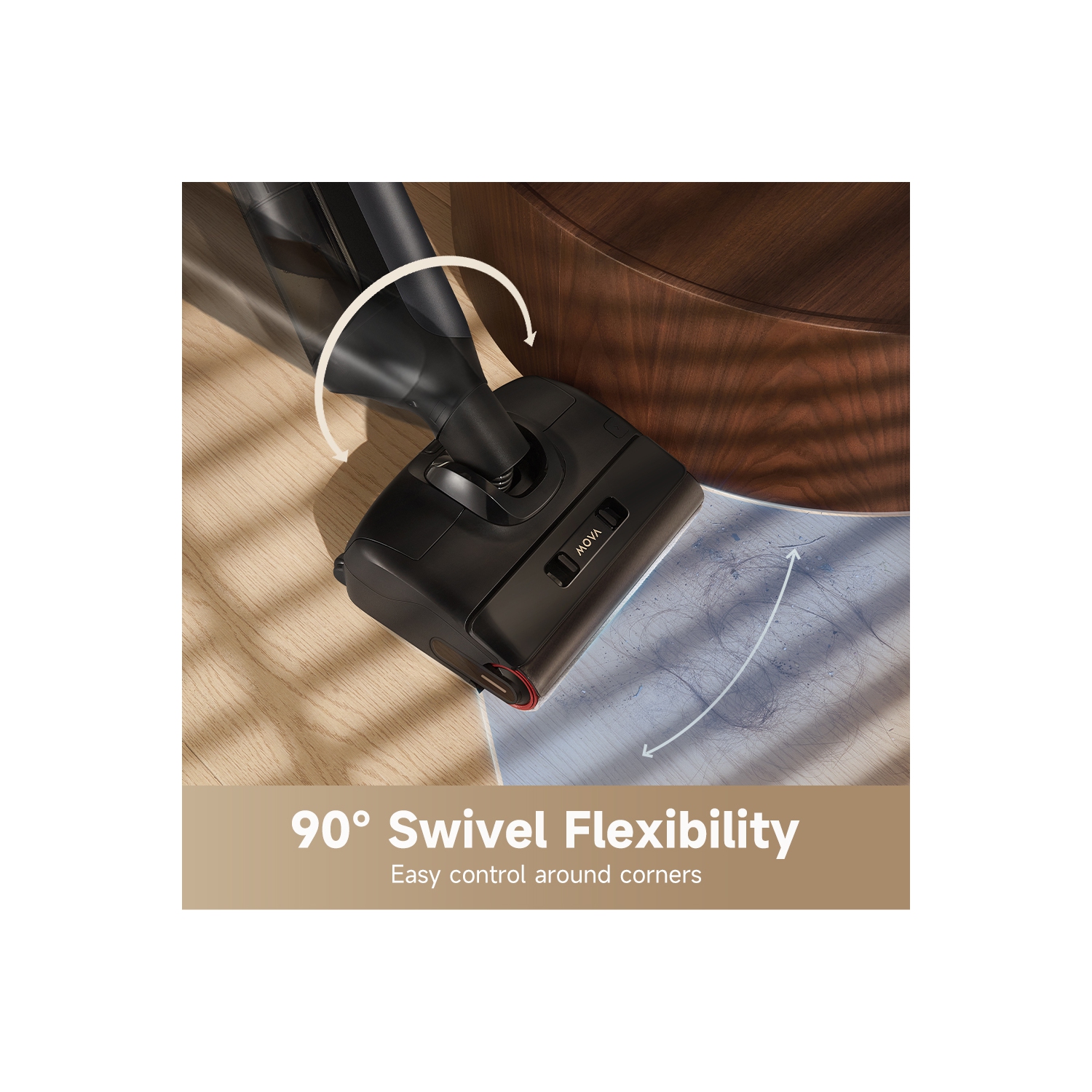 MOVA M10 Cordless Wet＆Dry Vacuum Cleaner,Dual-Edge Self-Cleaning,18bar Suction,Zero-Tangle