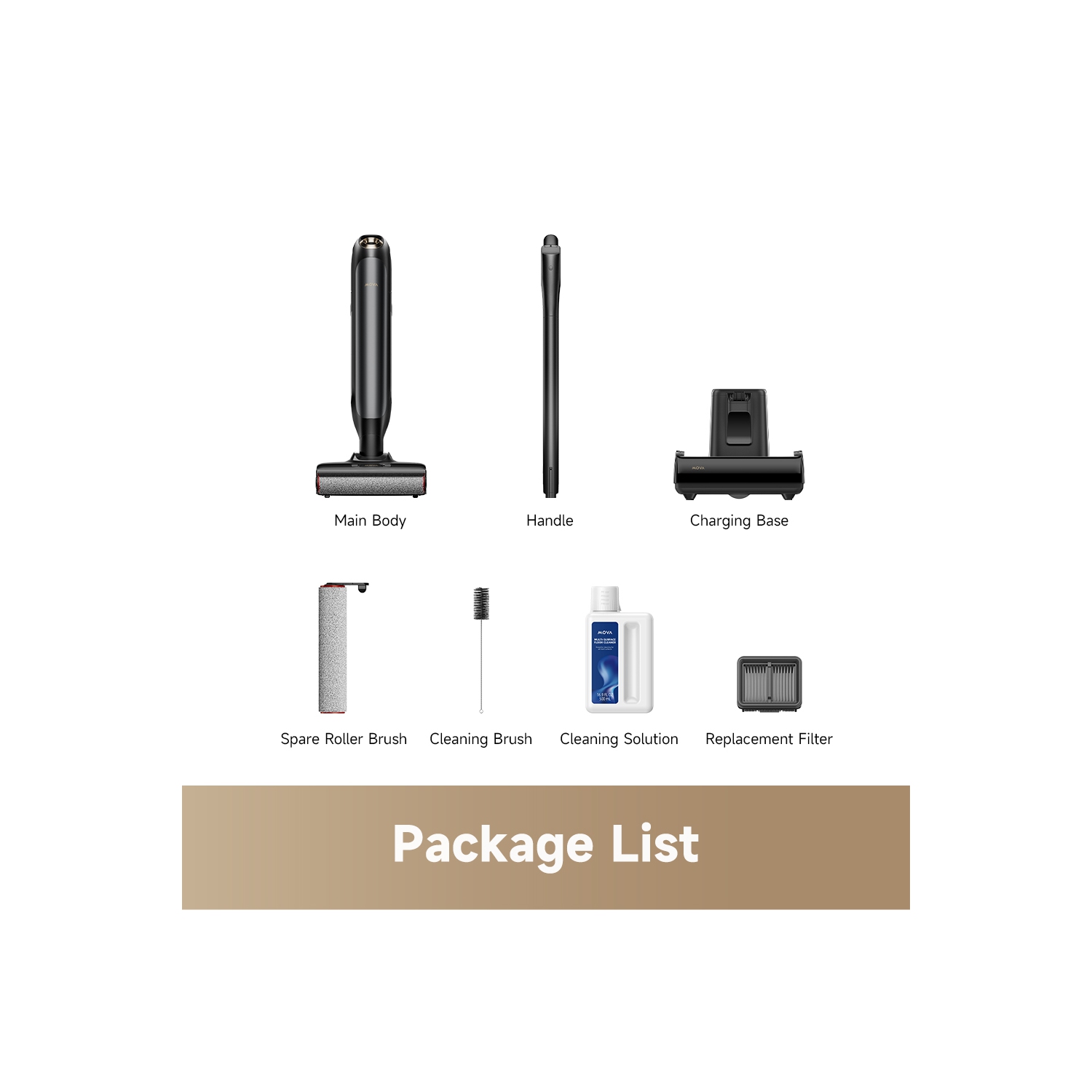 MOVA M10 Cordless Wet＆Dry Vacuum Cleaner,Dual-Edge Self-Cleaning,18bar Suction,Zero-Tangle