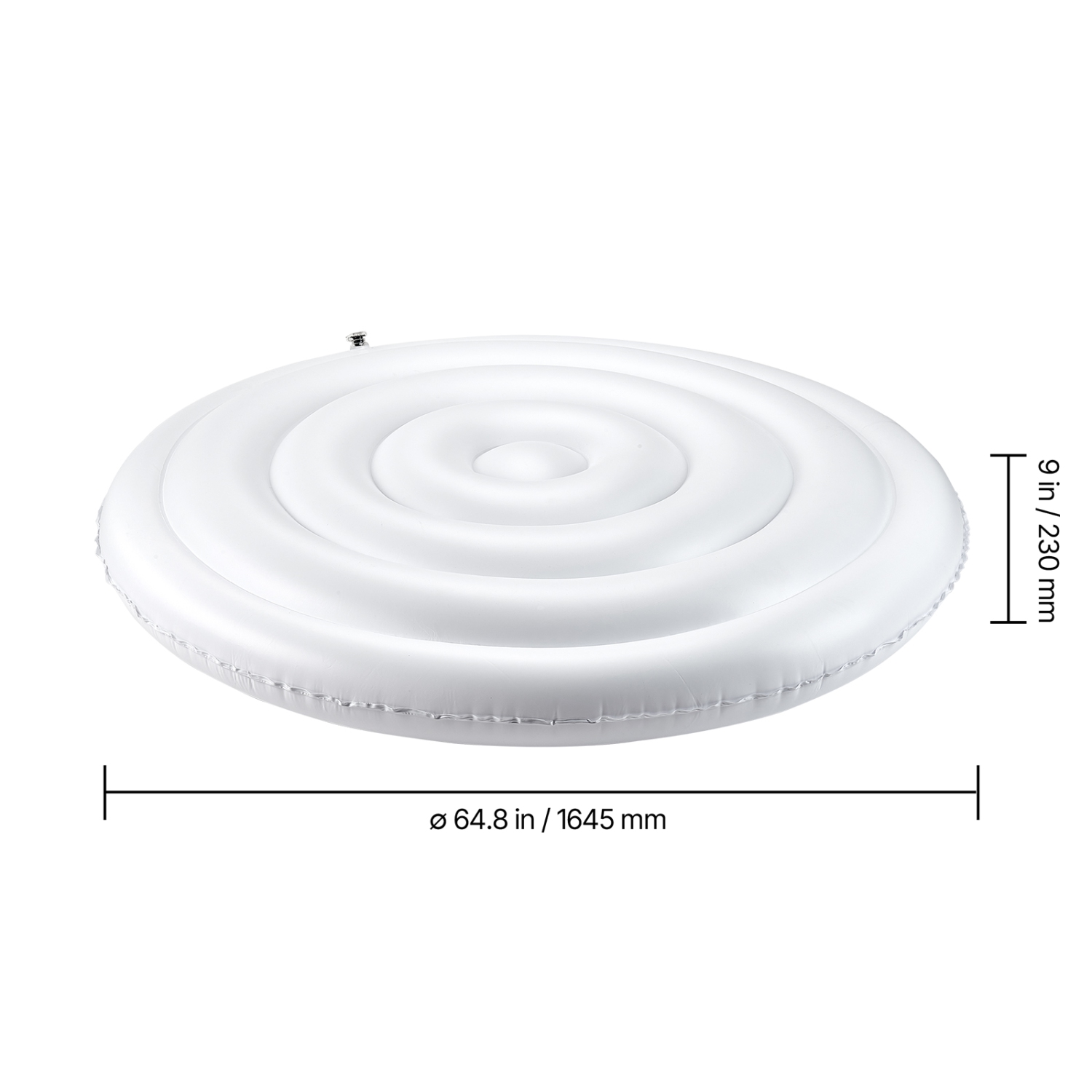 Couvercle de spa gonflable de 5,4 pi VEVOR, couvercle de spa rond, housses isolées pour spa gonflable, couvercle étanche et écoénergétique pour usage