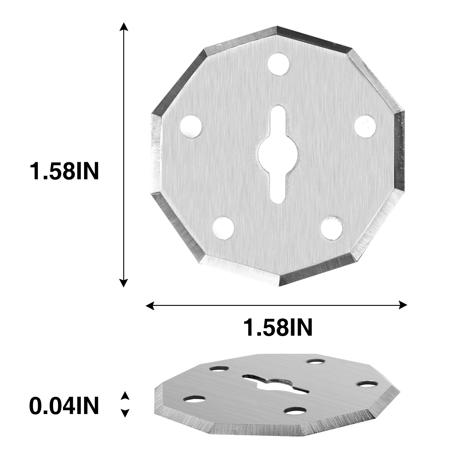 SnapFresh 4V Electric Scissor Replacement Blades Compatible with EC0601C EC0601P WX082L WX081L 2 Pack