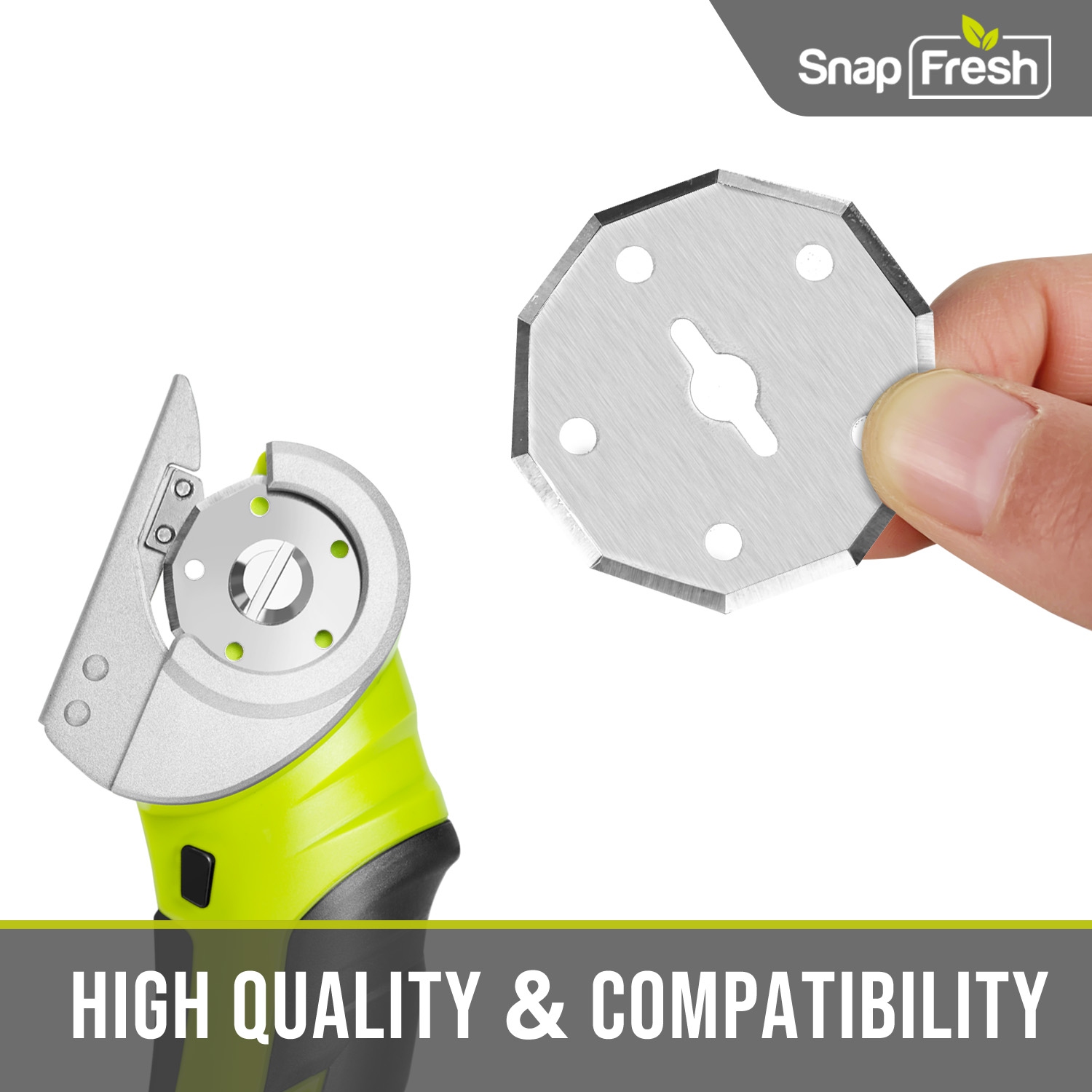 SnapFresh 4V Electric Scissor Replacement Blades Compatible with EC0601C EC0601P WX082L WX081L 2 Pack