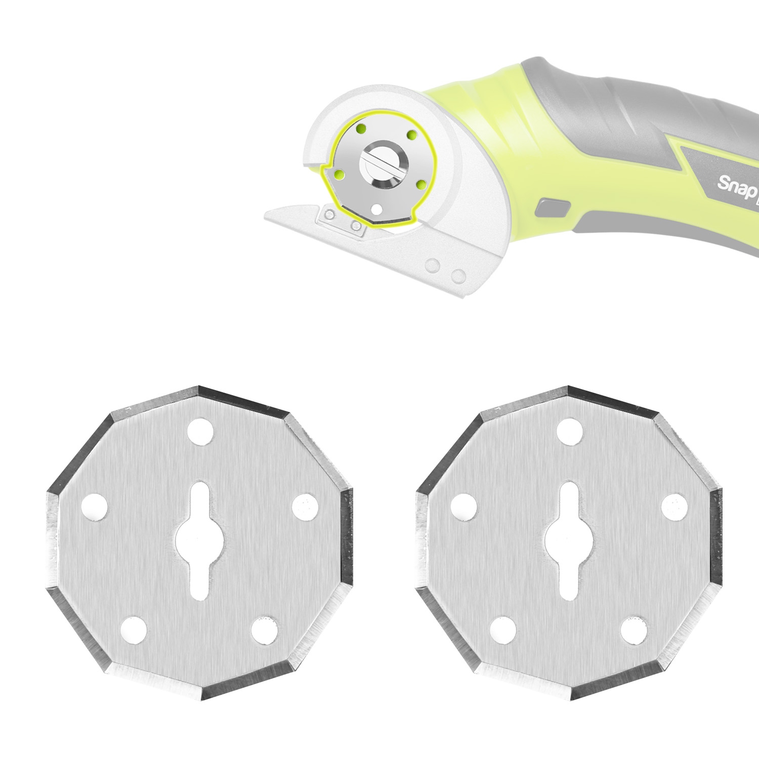 SnapFresh 4V Electric Scissor Replacement Blades Compatible with EC0601C EC0601P WX082L WX081L 2 Pack