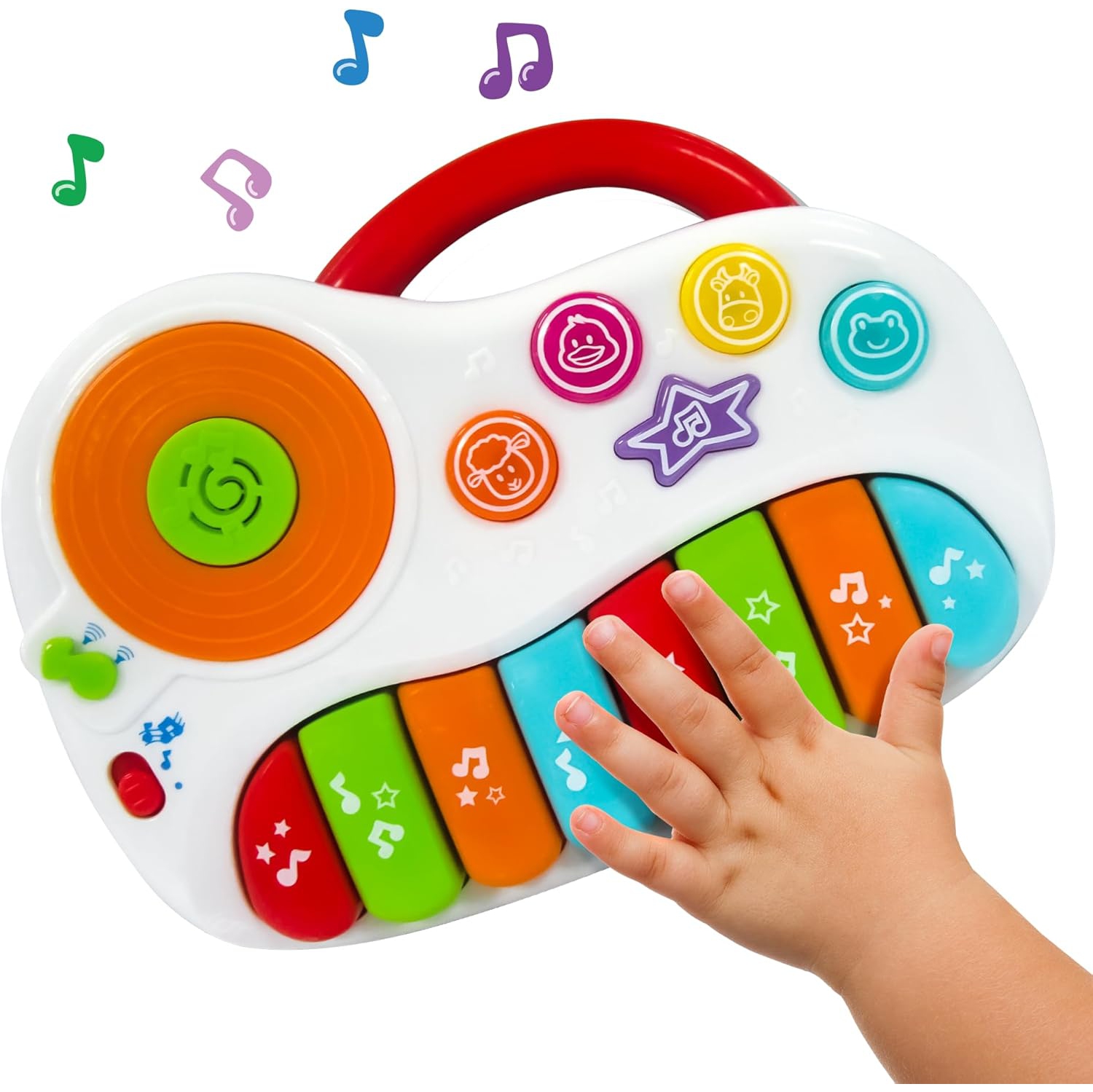 Toddler Piano and Learning Toy with DJ Mixer. Colorful Kids Musical Instruments and Educational Development Toy. Electronic Play Musical Piano . Kids