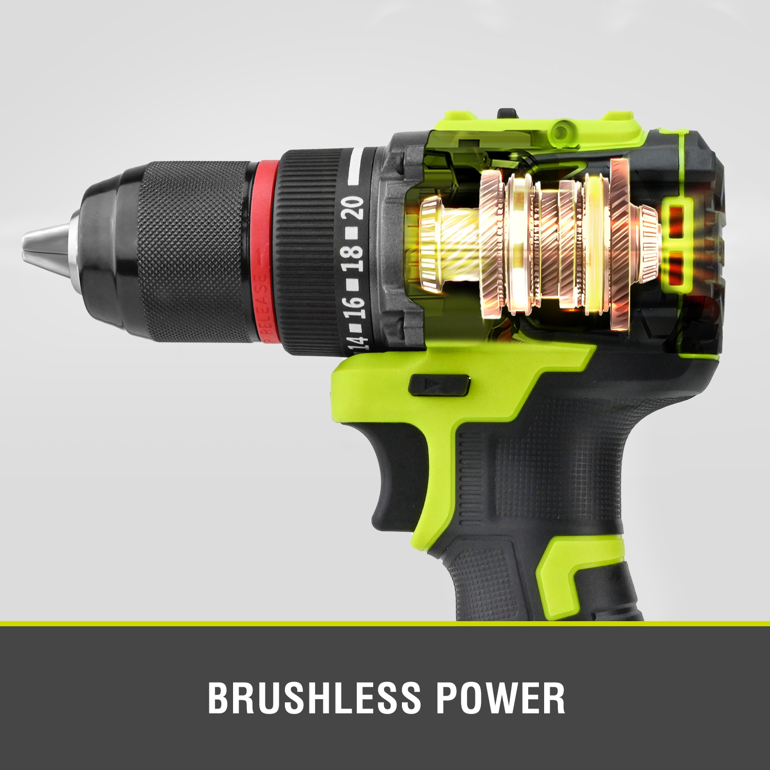 SnapFresh 20V Brushless Cordless Drill 1/2 in Power Drill Set 2 Speeds 21+1 Torque with 2.0Ah Battery and Fast Charger
