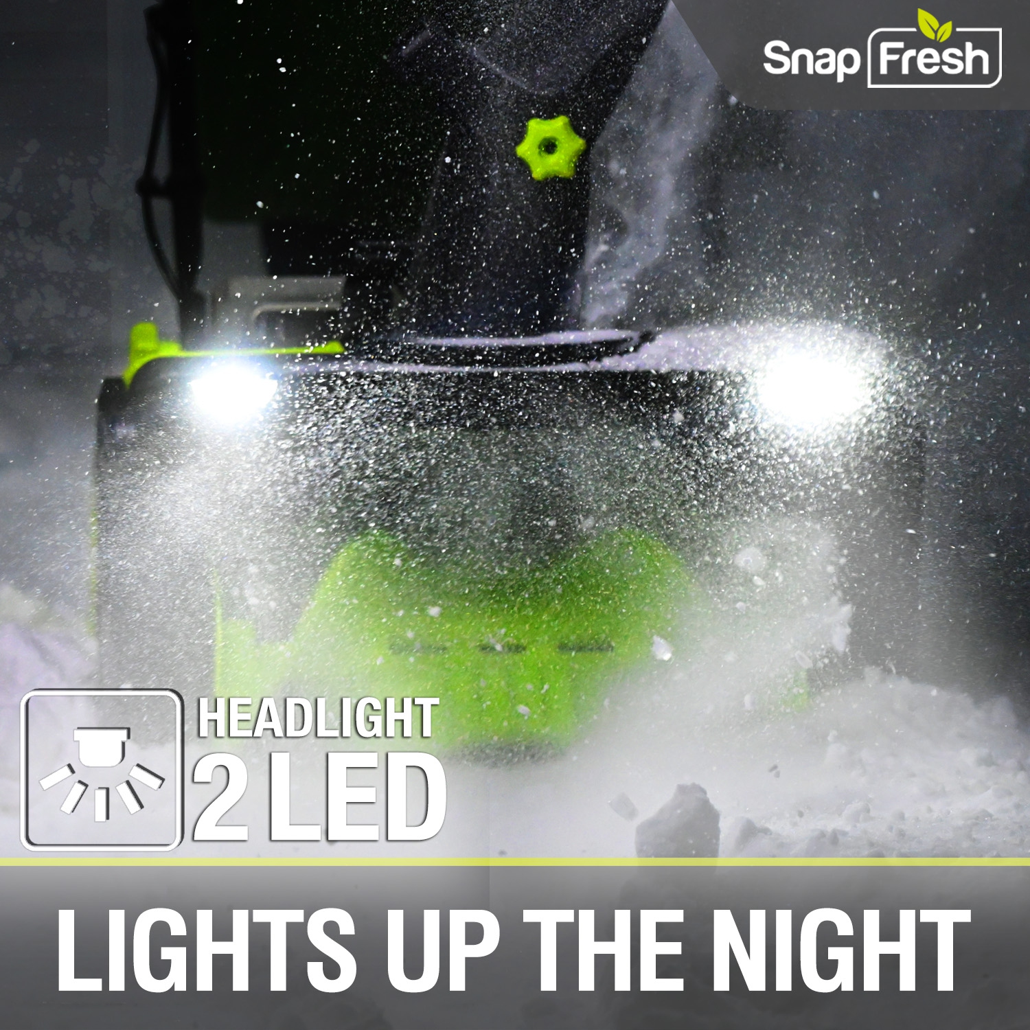 Souffleuse à neige électrique sans fil de 20&nbsp;po 40&nbsp;V de SnapFresh avec deux batteries 5,0&nbsp;Ah et chargeur rapide